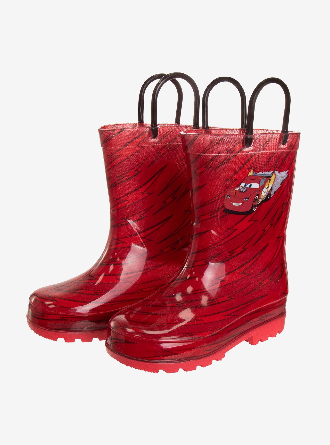 Disney Pixar Cars Lightning McQueen Toddler & Boys Rainboots, RED, alternate