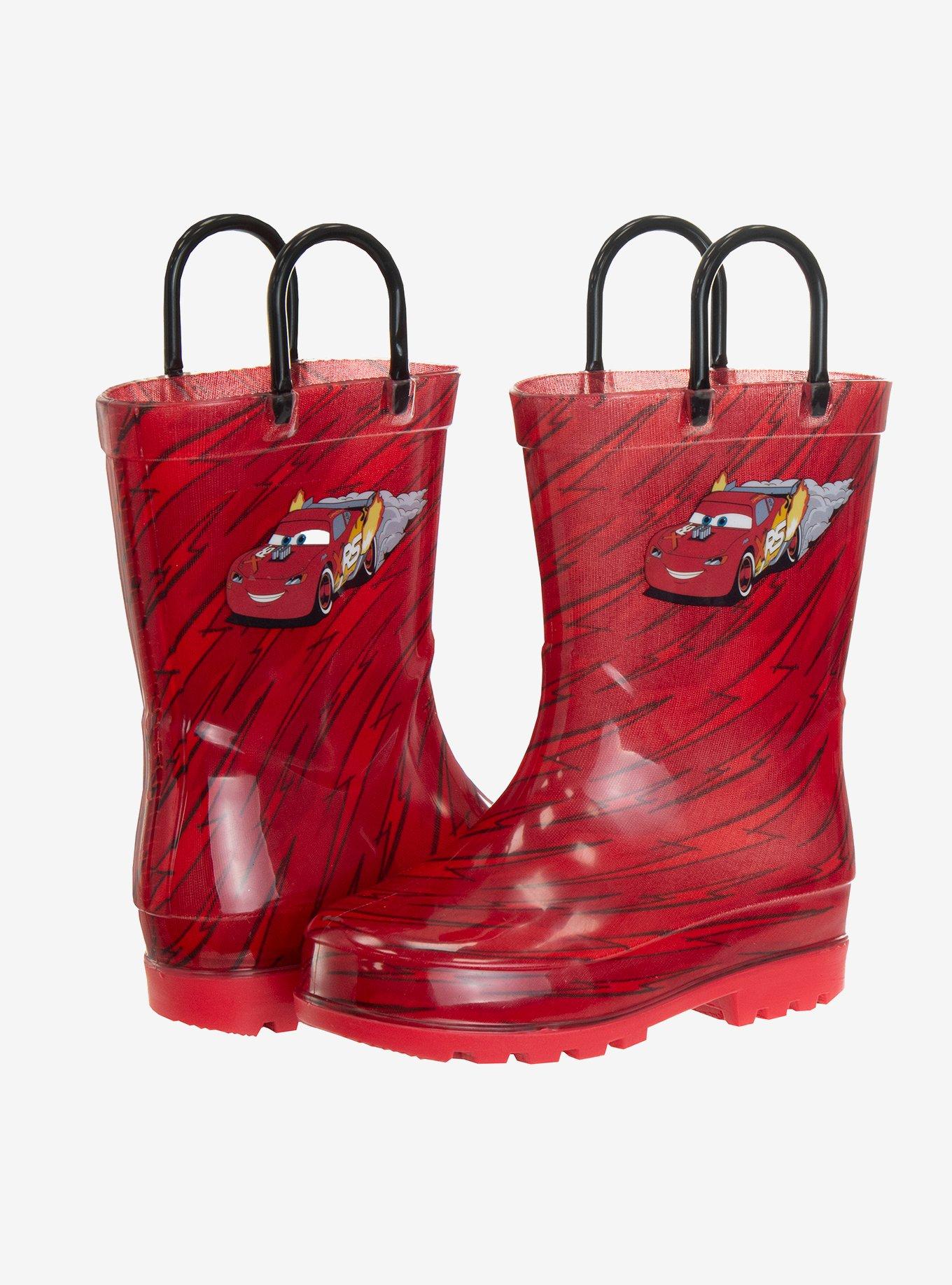 Disney Pixar Cars Lightning McQueen Toddler & Boys Rainboots, RED, alternate