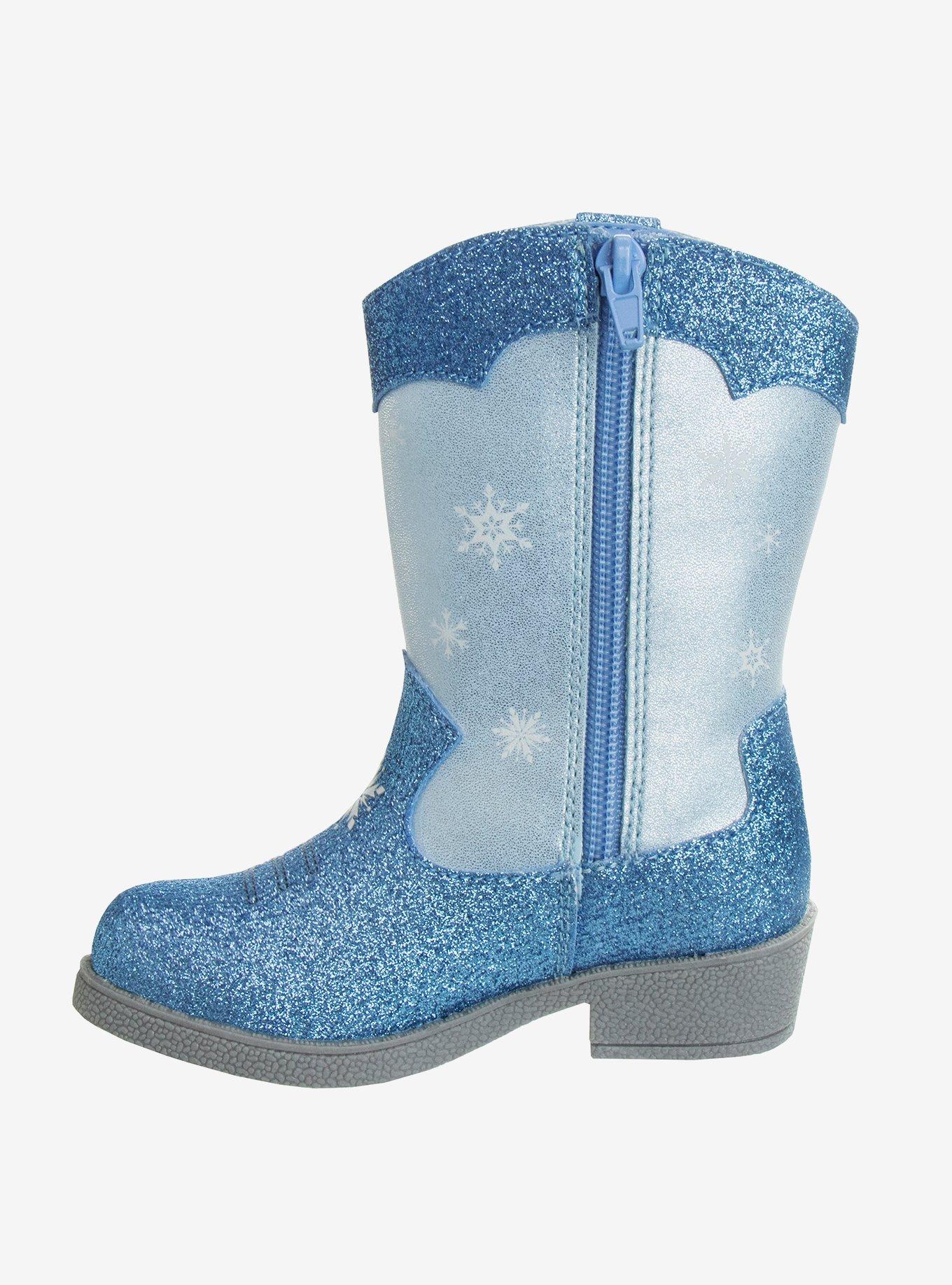 Disney Frozen Anna and Elsa Toddler & Girls Boots, BLUE, alternate