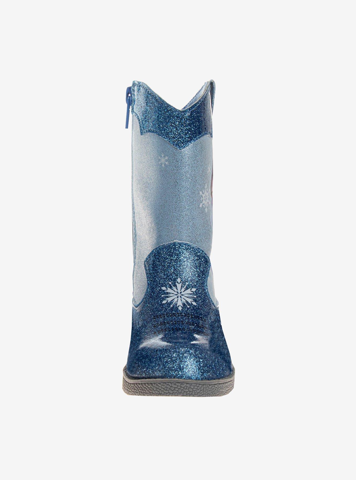 Disney Frozen Anna and Elsa Toddler & Girls Boots, BLUE, alternate