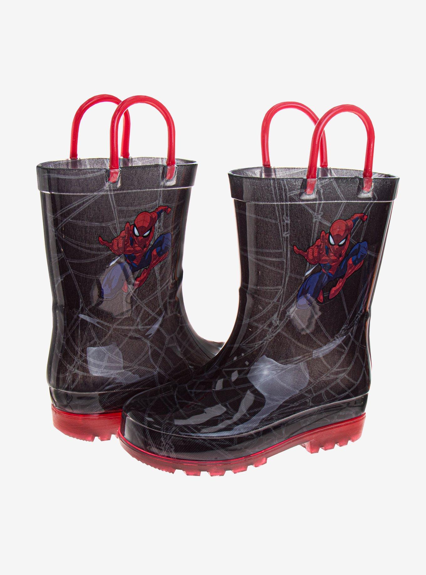 Marvel Spider-Man Toddler & Boys Rainboots, BLACK, alternate