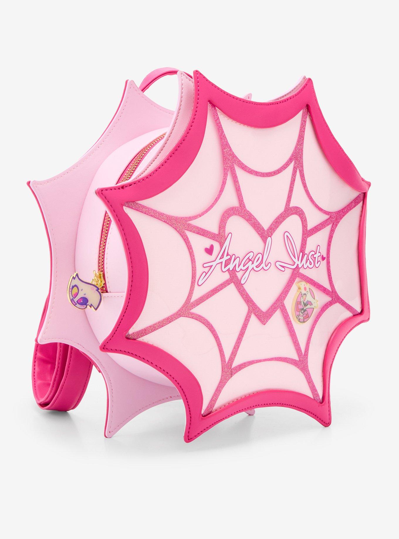 Hazbin Hotel Angel Dust Spiderweb Pin Collector Mini Backpack, , hi-res