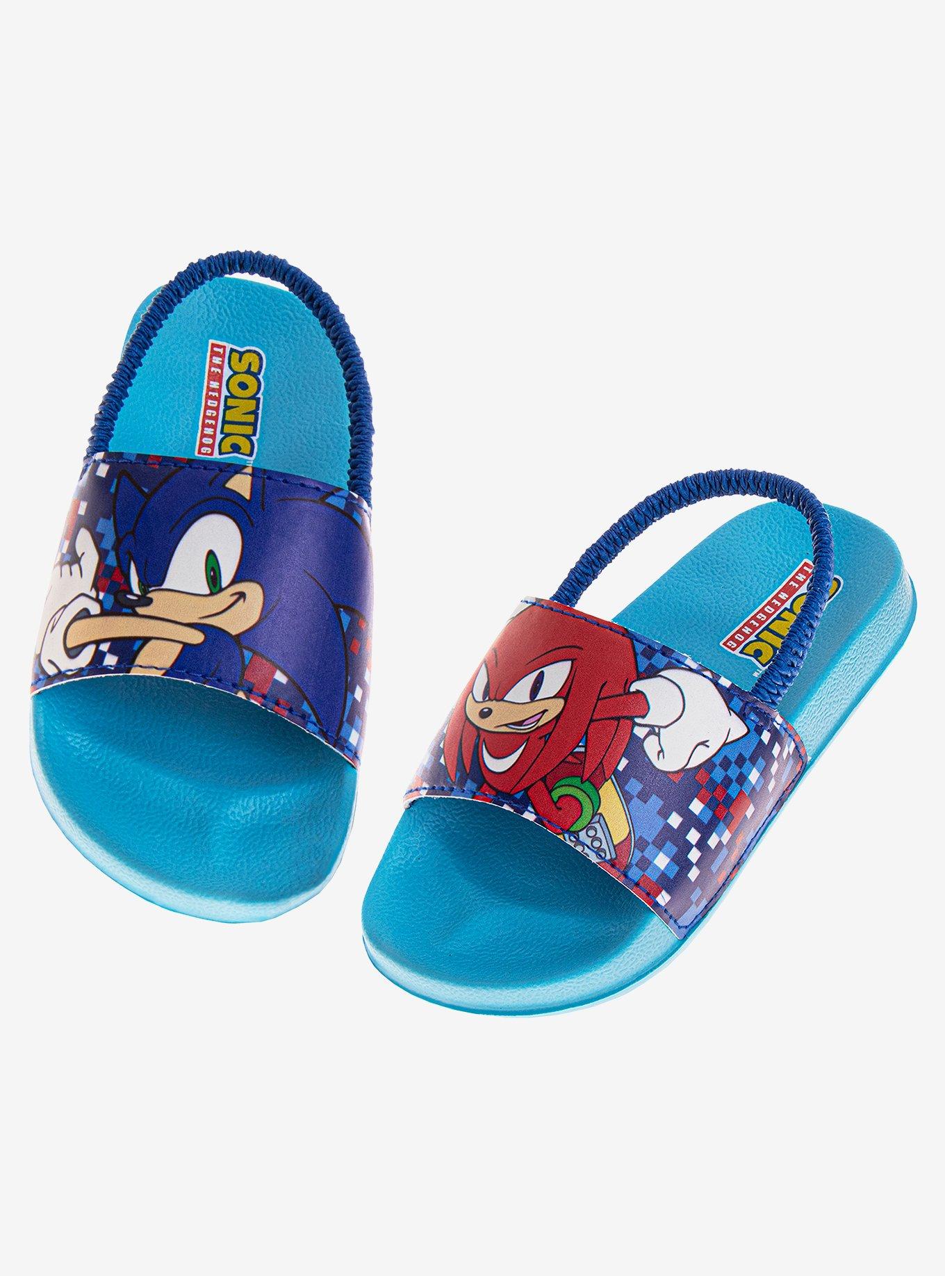 Sonic The Hedgehog Toddler & Boys Dual Sizes Slides, BLUE, alternate