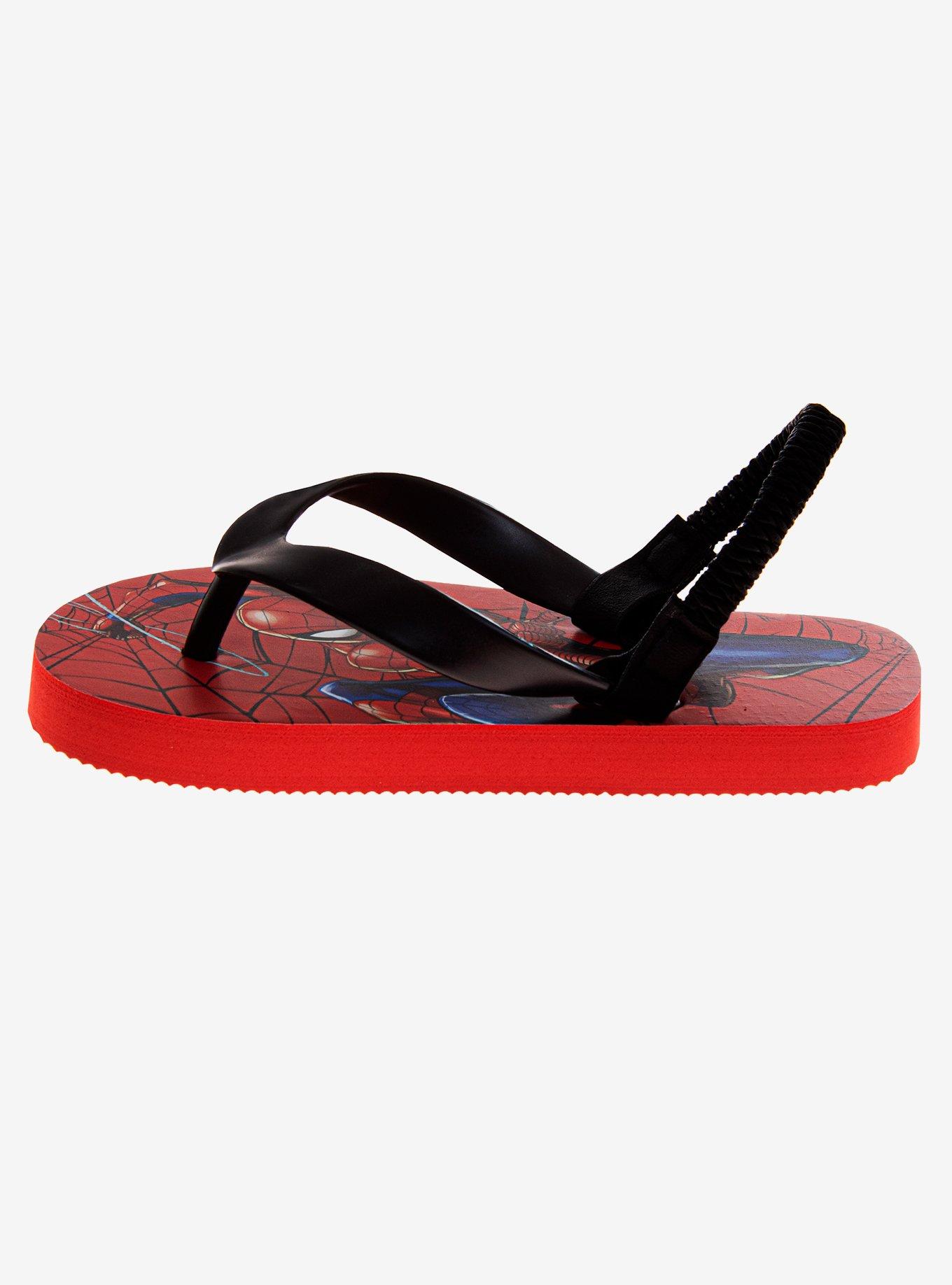 Marvel Spider-Man Toddler & Boys Flip Flops, RED, alternate