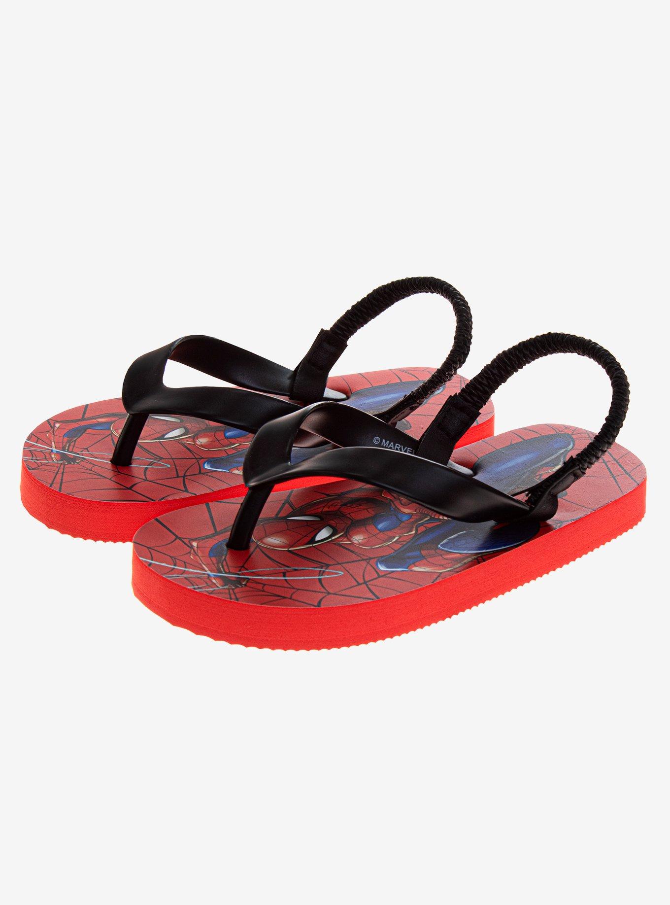 Marvel Spider-Man Toddler & Boys Flip Flops, RED, alternate