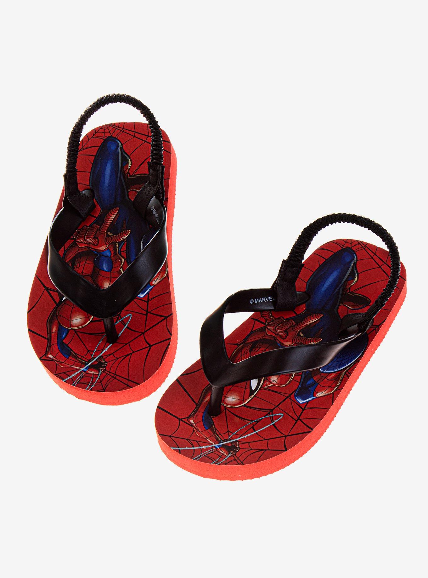 Marvel Spider-Man Toddler & Boys Flip Flops, RED, alternate