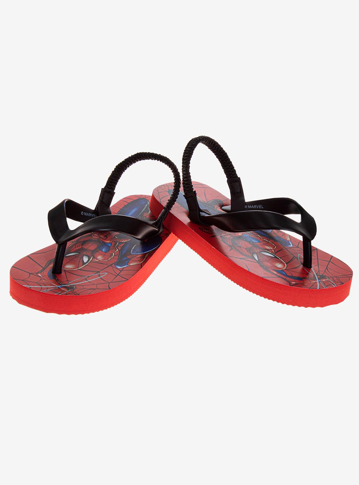 Marvel Spider-Man Toddler & Boys Flip Flops, RED, alternate