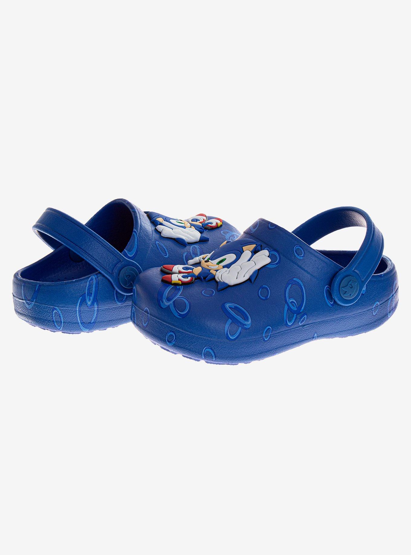 Sonic The Hedgehog Toddler & Boys Dual Sizes Clogs, BLUE, alternate