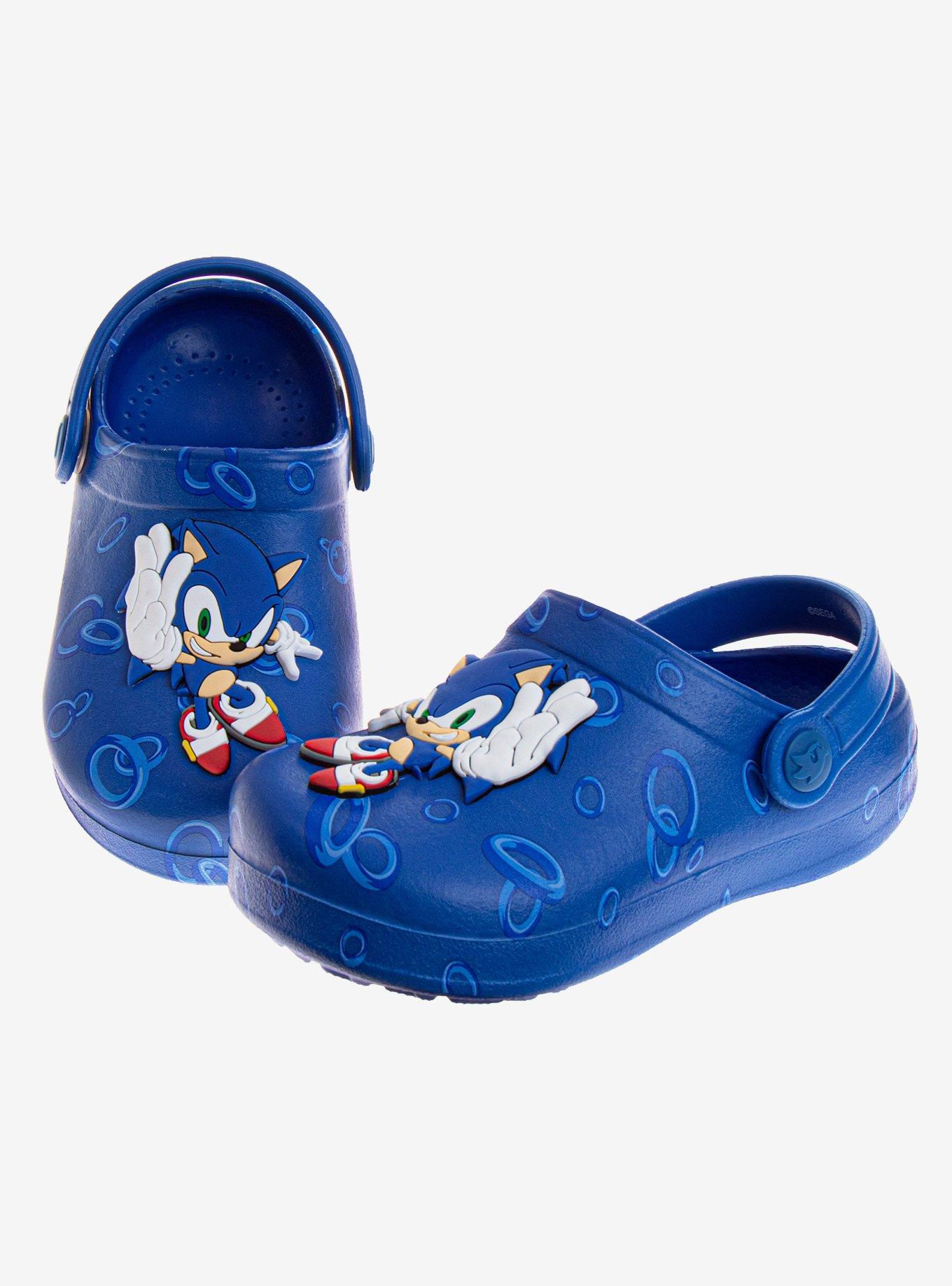 Sonic The Hedgehog Toddler & Boys Dual Sizes Clogs, BLUE, alternate