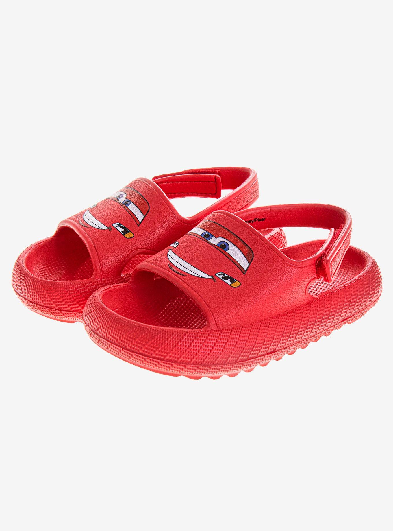 Disney Cars Lightning McQueen Toddler & Boys Slides, RED, alternate