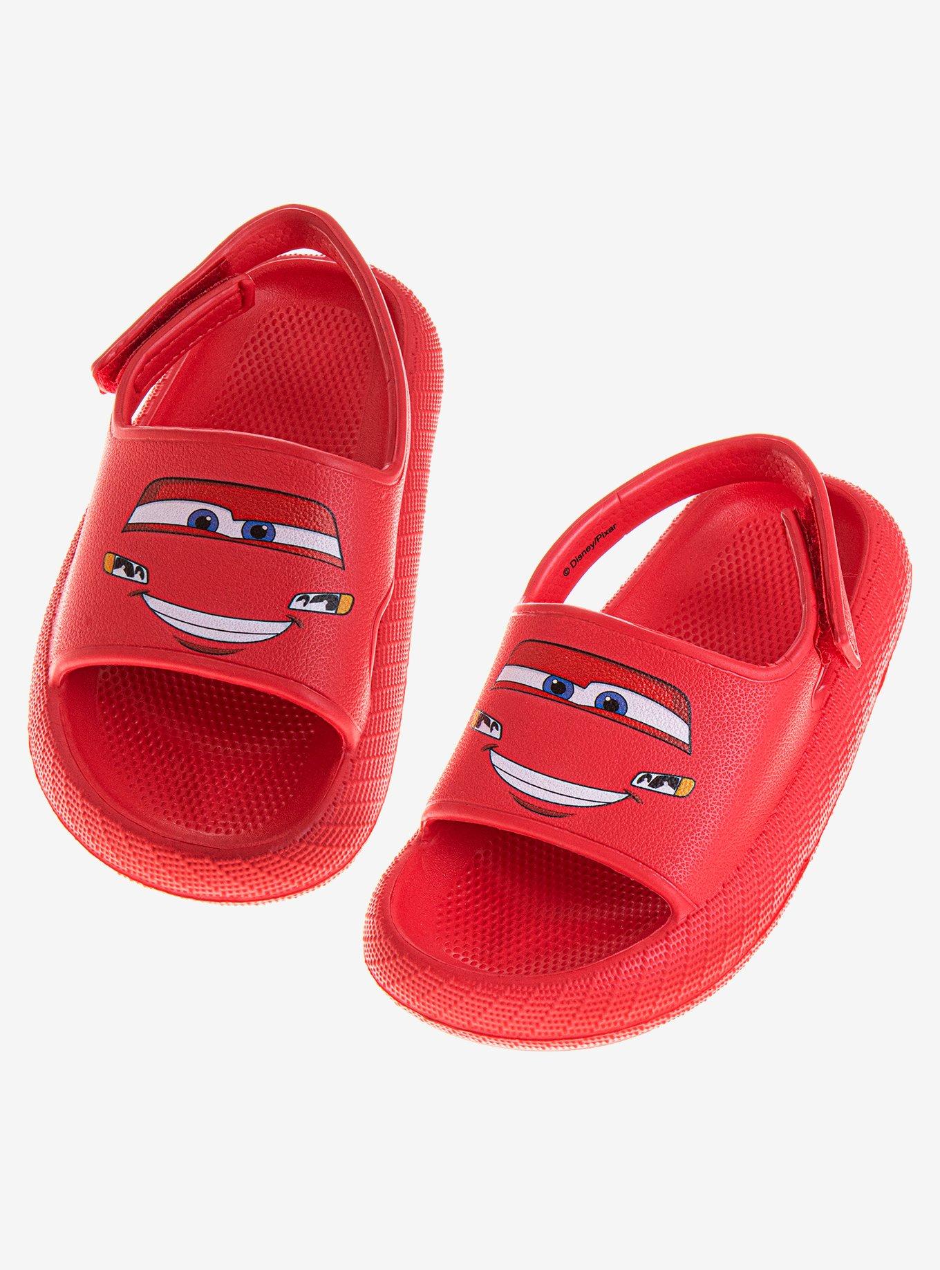 Disney Cars Lightning McQueen Toddler & Boys Slides, RED, alternate