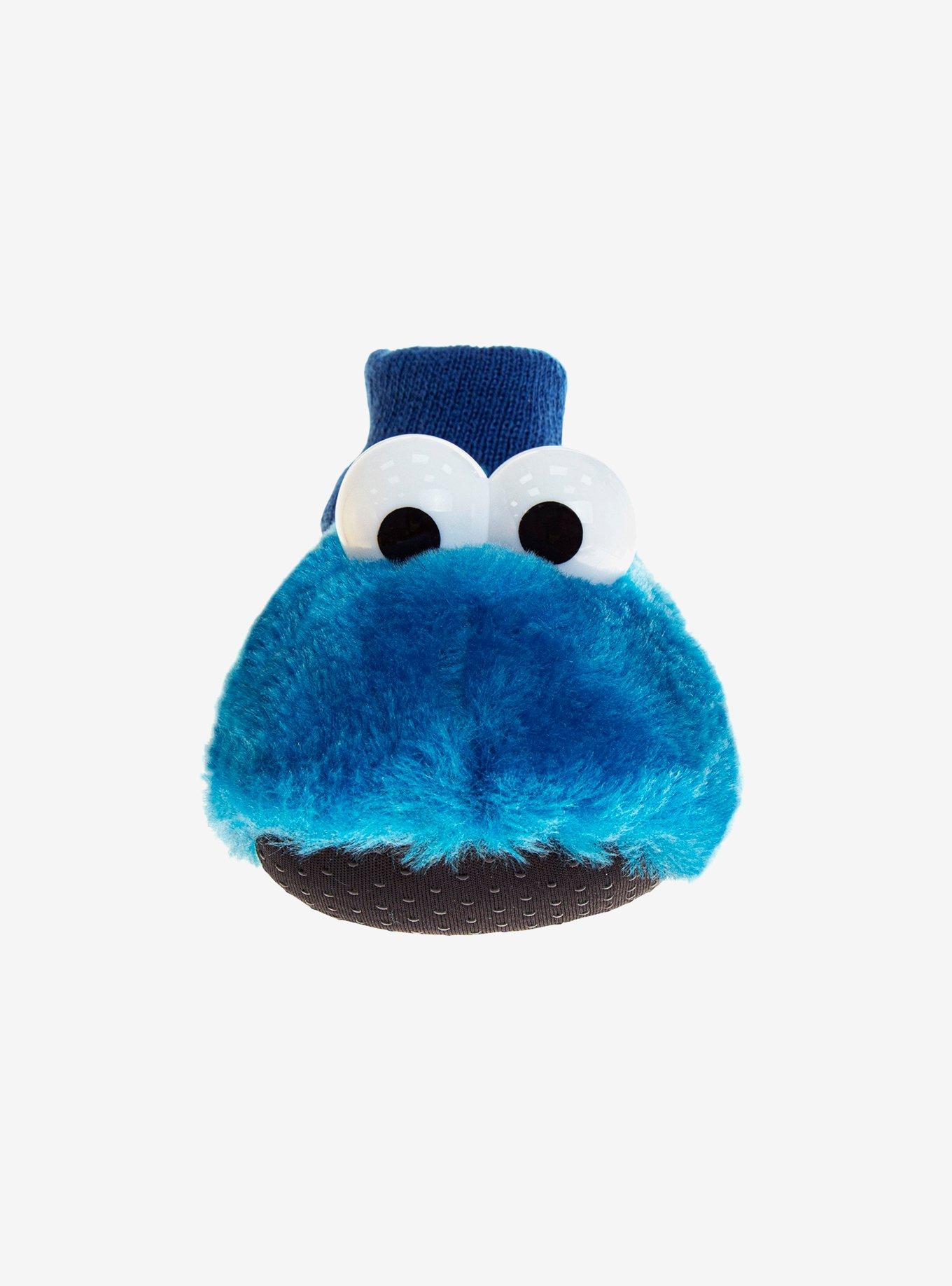 Sesame Street Happy Cookie Monster Toddler & Kids Slippers, BLUE, alternate
