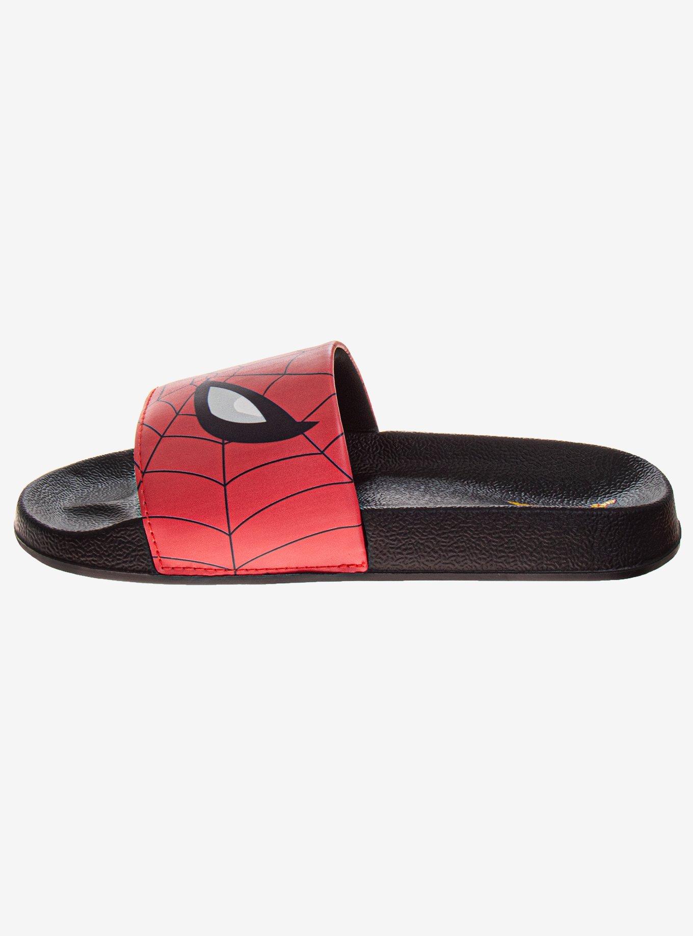 Marvel Spider-Man Boys Slides, BLACK, alternate