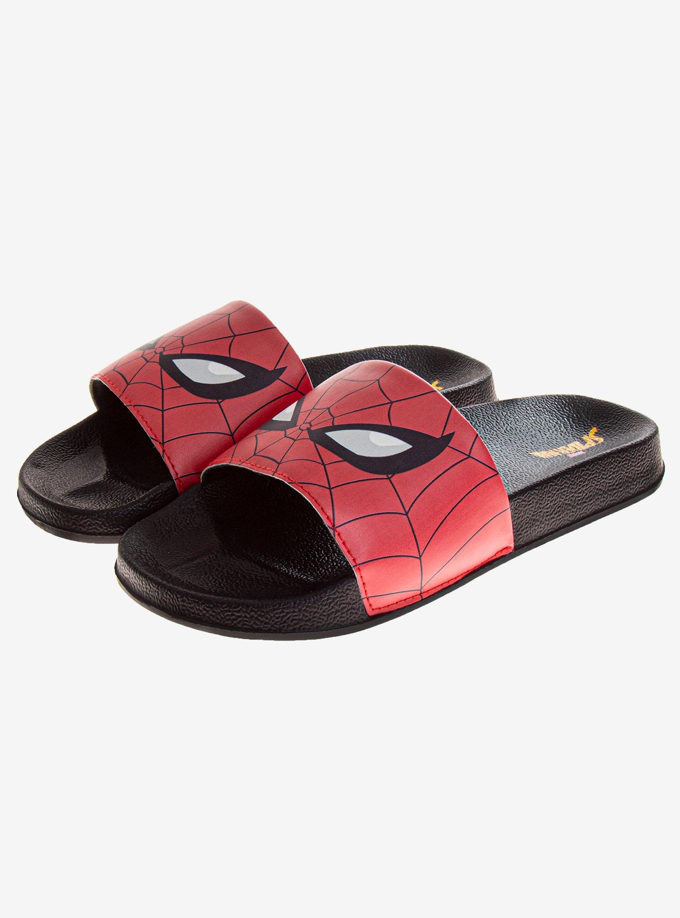 Marvel Spider-Man Boys Slides, BLACK, alternate