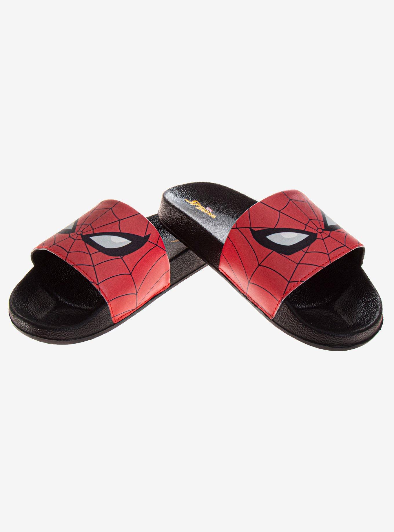 Marvel Spider-Man Boys Slides, BLACK, alternate