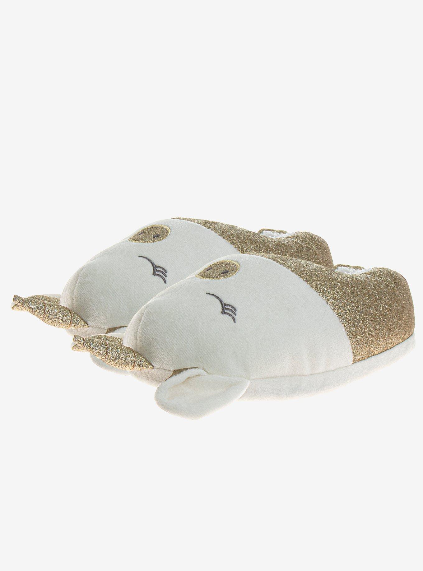 Gold Unicorn Girls Comfy Slippers, , hi-res