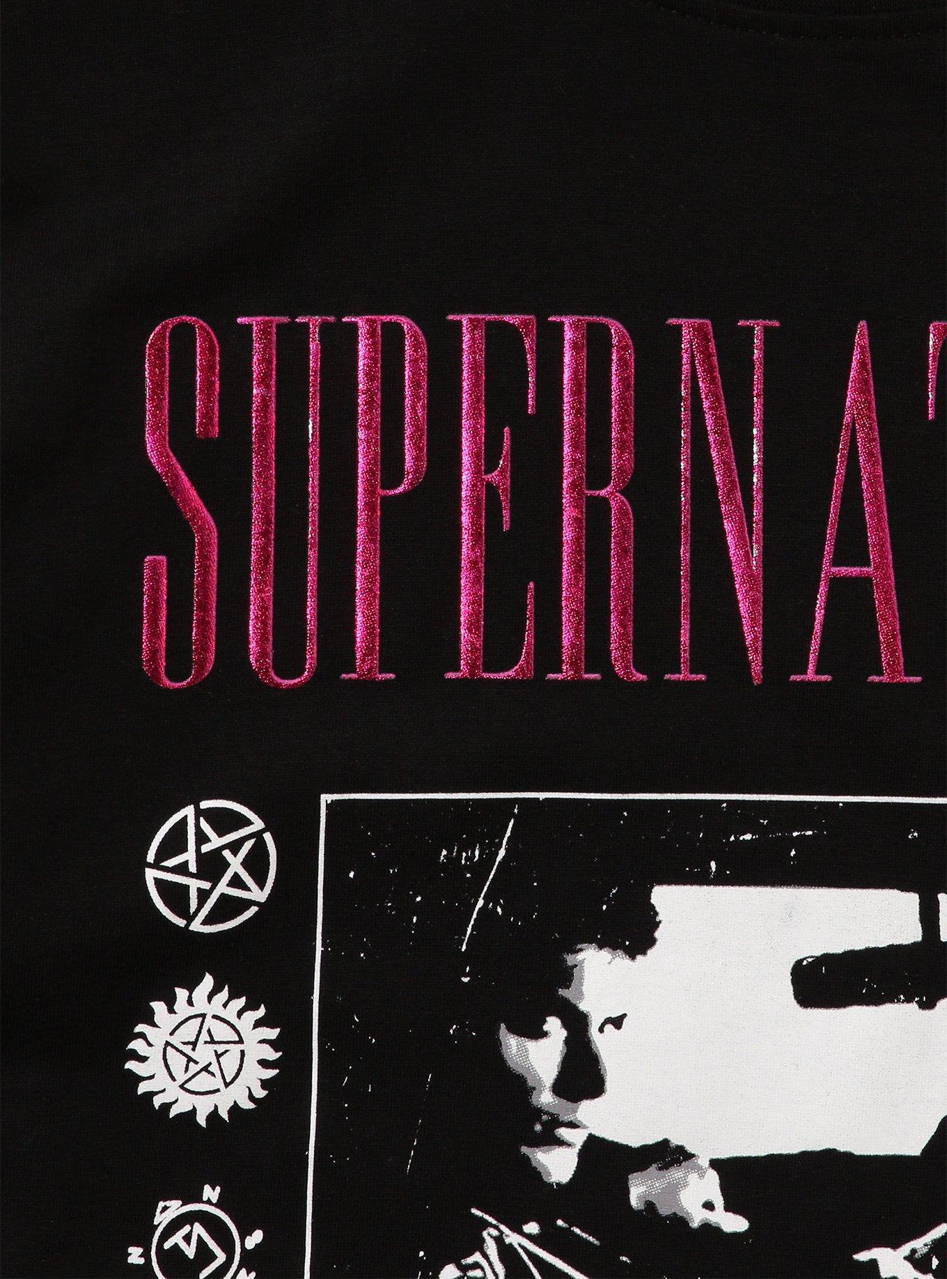 Supernatural Winchester Bros. Car Portrait Foil Girls T-Shirt, , hi-res