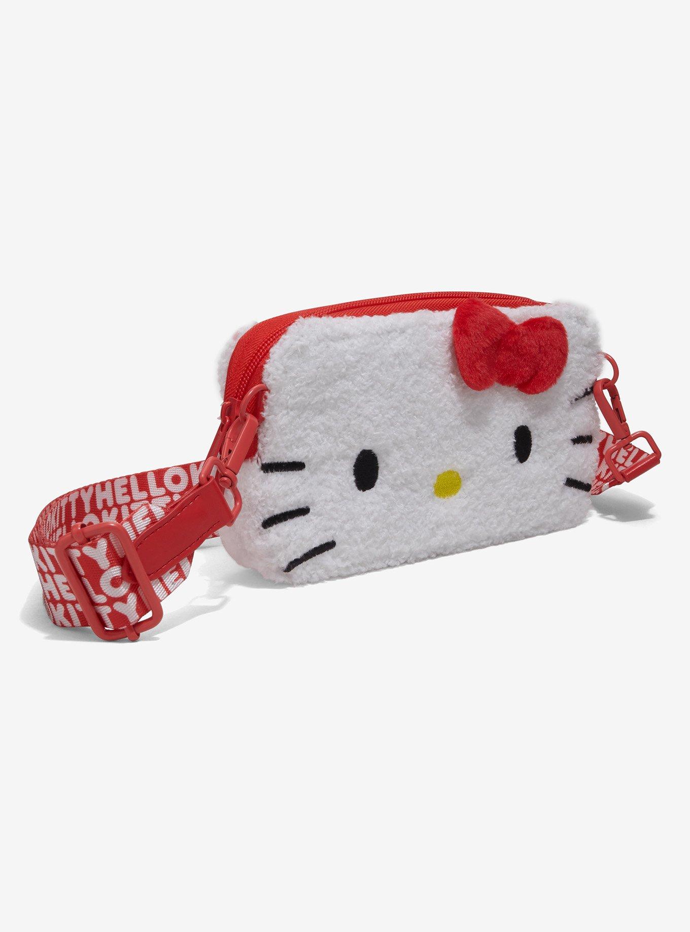 Sonix Sanrio Hello Kitty Plush Wallet & Phone Holder Crossbody Bag, , hi-res