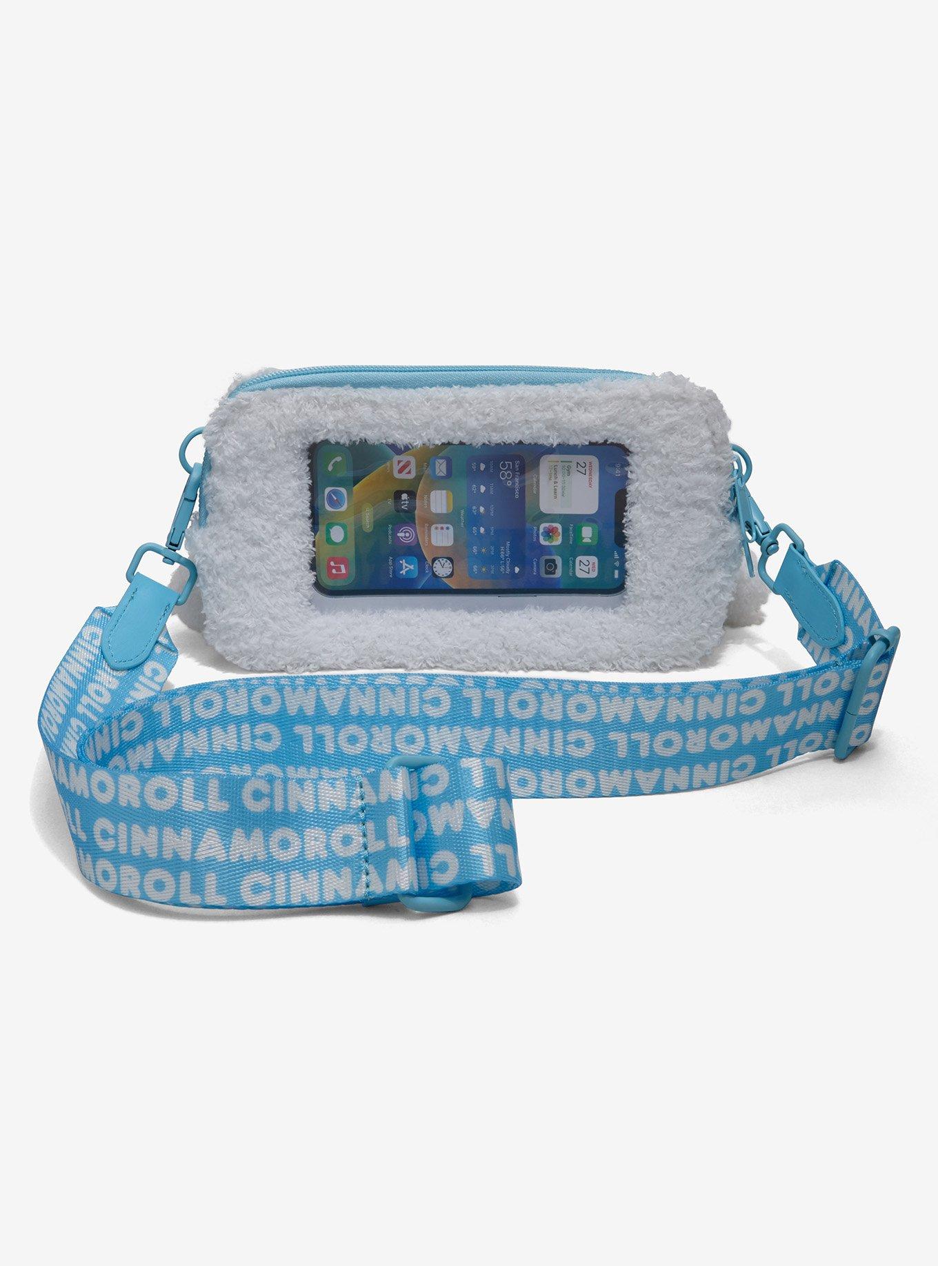 Sonix Sanrio Cinnamoroll Plush Wallet & Phone Holder Crossbody Bag, , alternate