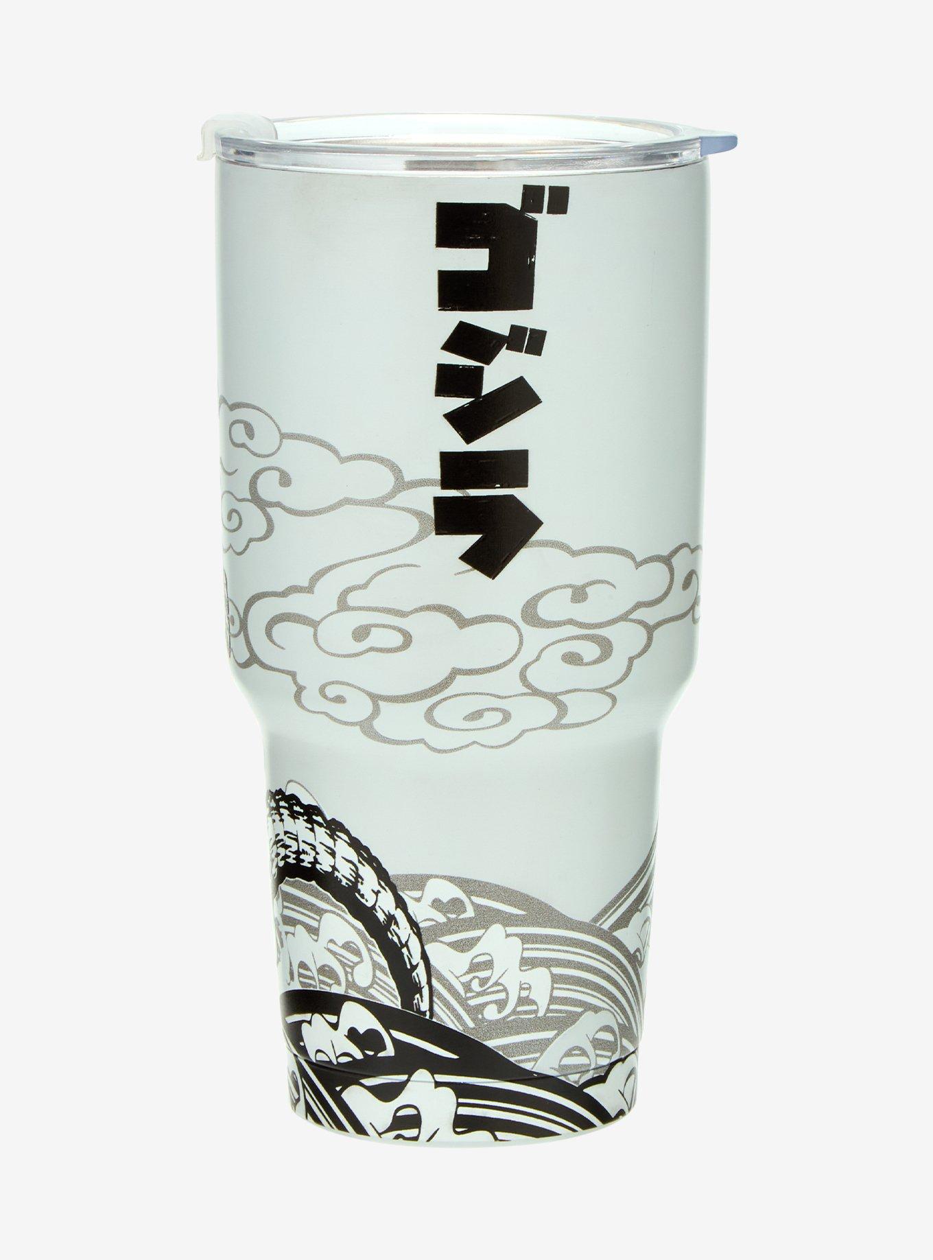 Godzilla Ink Portrait Travel Mug — BoxLunch Exclusive, , alternate