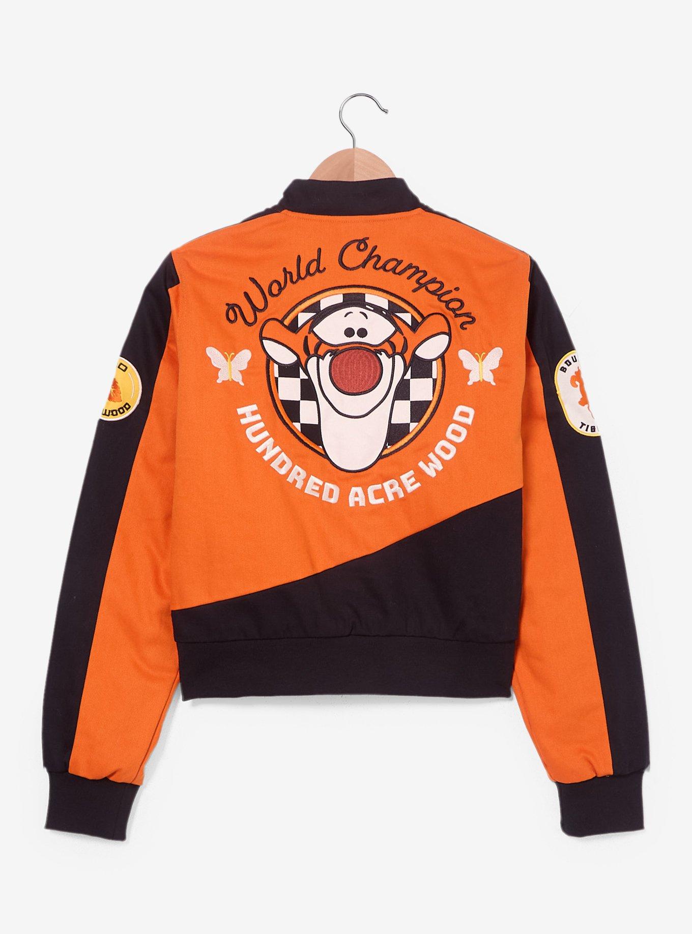 Disney Winnie the Pooh Tigger Icons Women's Cropped Moto Jacket — BoxLunch Exclusive , , hi-res