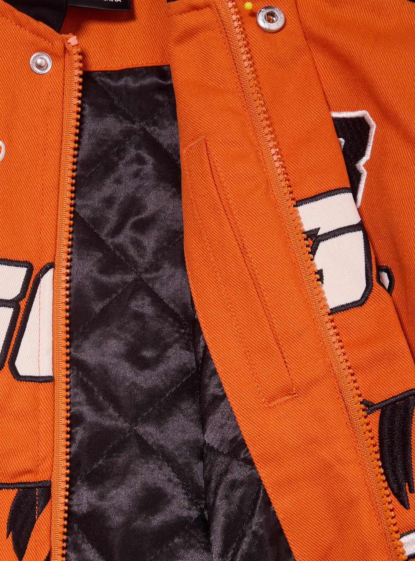 Disney Winnie the Pooh Tigger Icons Women's Cropped Moto Jacket — BoxLunch Exclusive , ORANGE, alternate