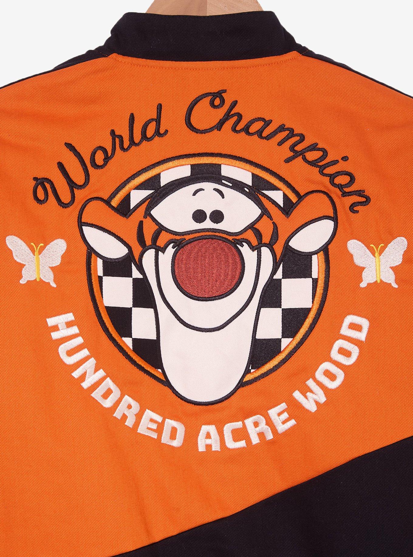 Disney Winnie the Pooh Tigger Icons Women's Cropped Moto Jacket — BoxLunch Exclusive , ORANGE, alternate