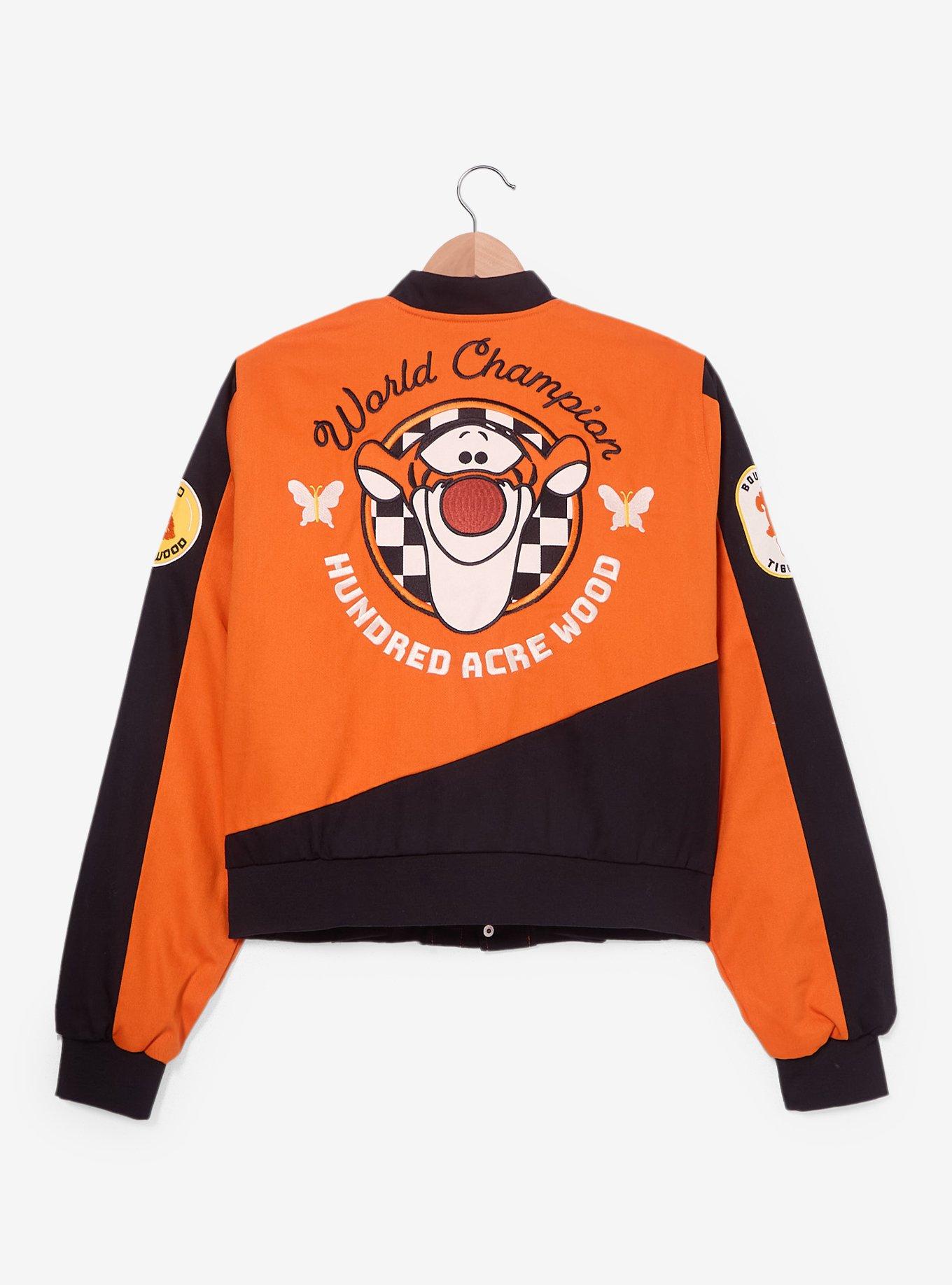 Disney Winnie the Pooh Tigger Icons Women's Plus Size Cropped Moto Jacket — BoxLunch Exclusive , , hi-res