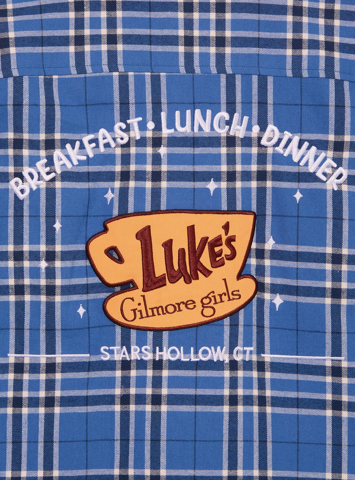 Gilmore Girls Luke's Diner Flannel - BoxLunch Exclusive, BLUE, alternate