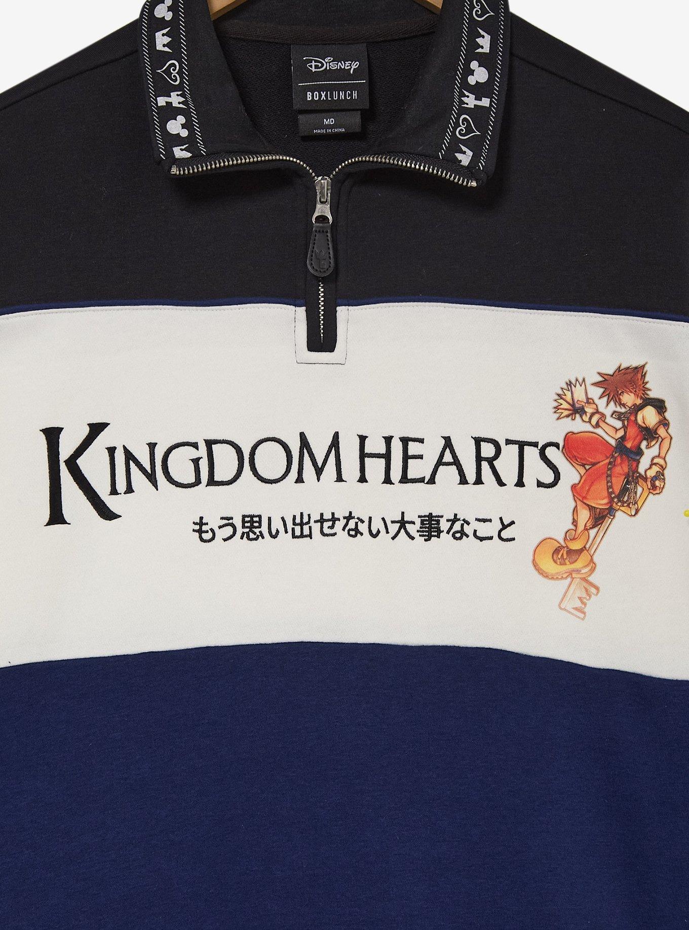 Disney Kingdom Hearts Women's Quarter Zip Crewneck - BoxLunch Exclusive, MULTI, alternate