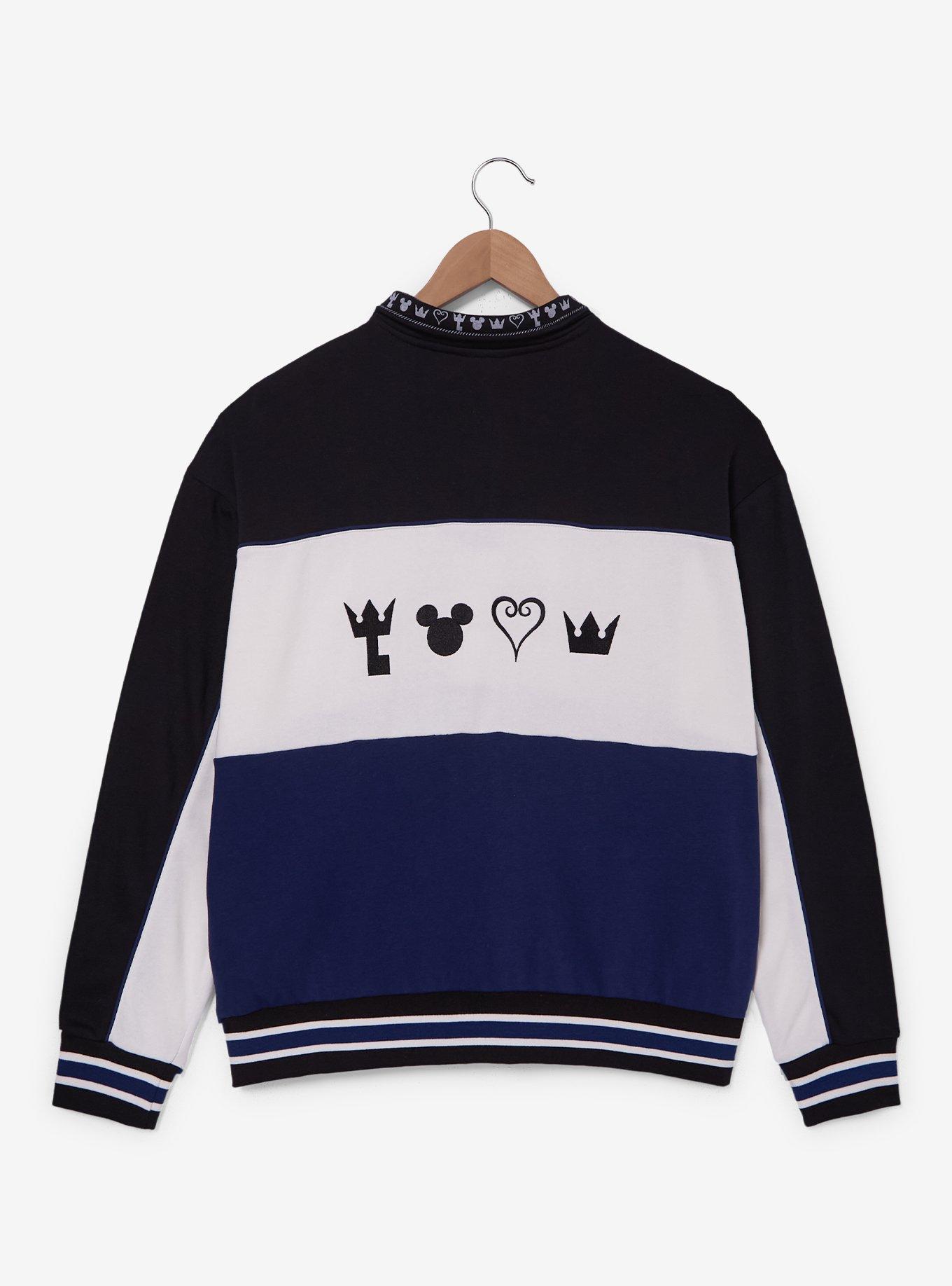Kingdom Hearts Women's Plus Quarter Zip Crewneck — BoxLunch Exclusive