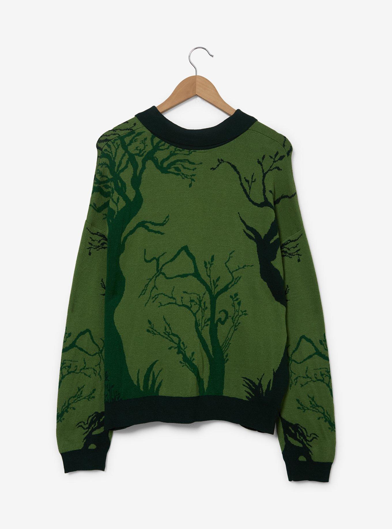 Wicked Elphaba Scenic Women's Plus Size Cardigan &mdash; BoxLunch Exclusive, MULTI, alternate