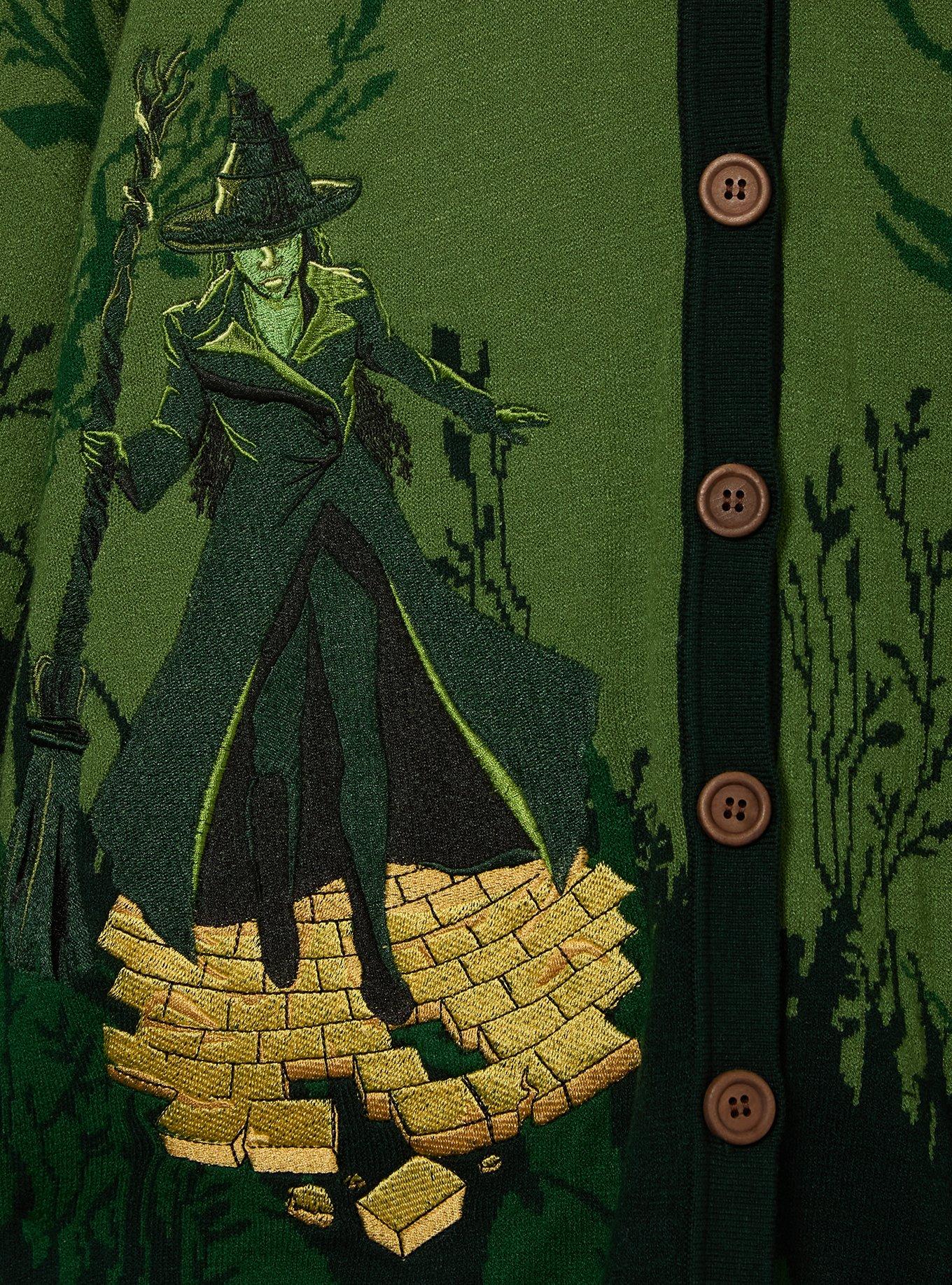 Wicked Elphaba Scenic Women's Plus Cardigan — BoxLunch Exclusive