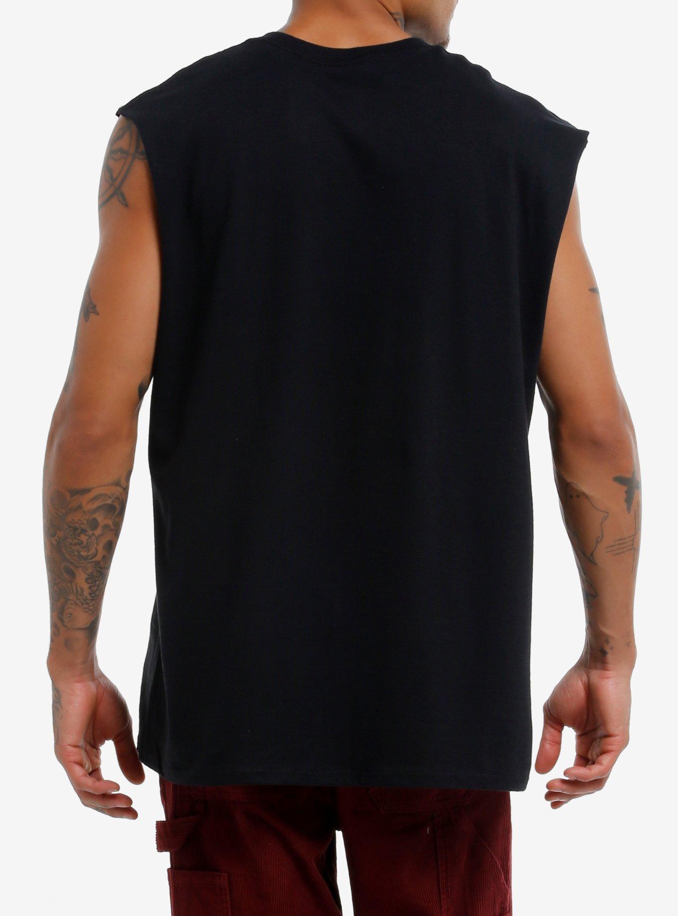 Endless Anatomy Muscle Tank Top, BLACK, alternate