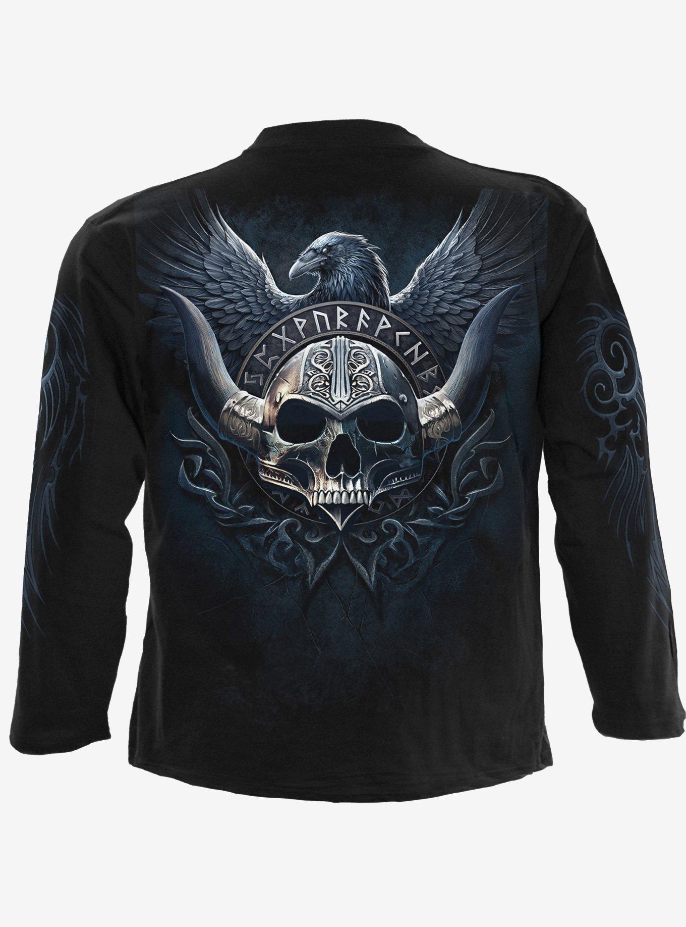 Odin's Warrior Long Sleeve T-Shirt, BLACK, alternate
