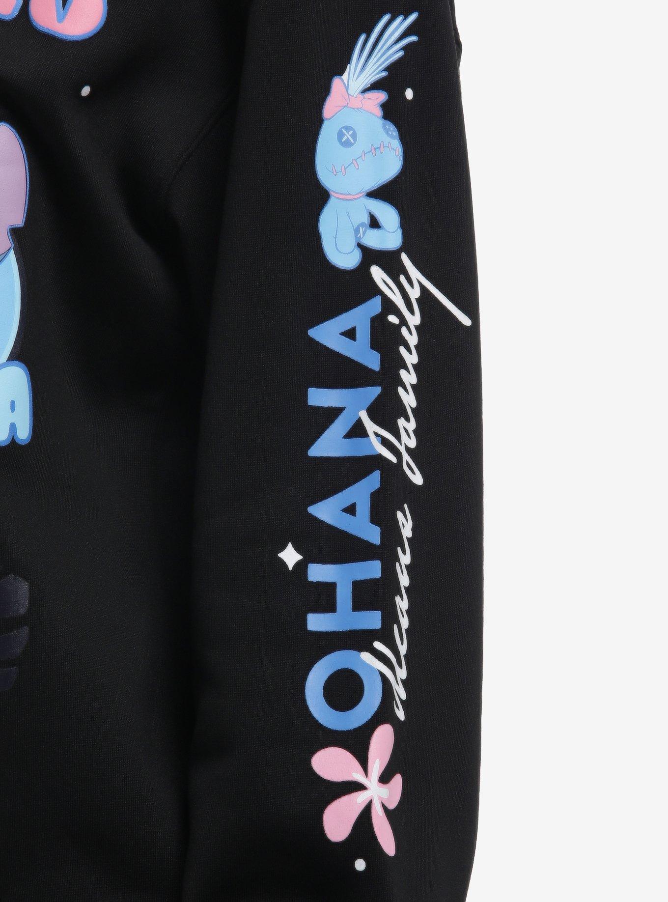 Disney Stitch Icons & Flowers Girls Sweatshirt, MULTI, alternate