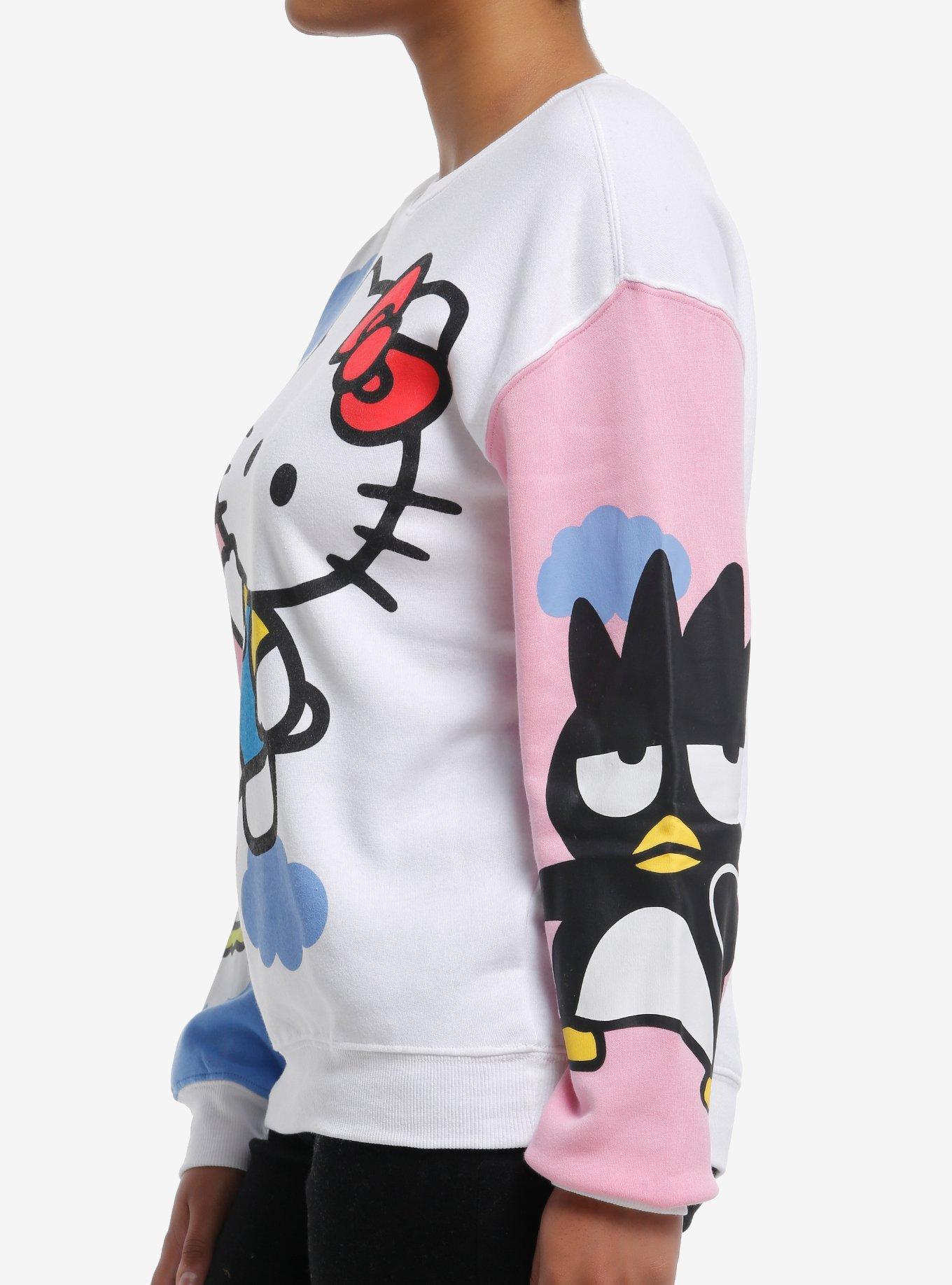 Hello Kitty And Friends Jumbo Color-Block Girls Sweatshirt, MULTI, alternate