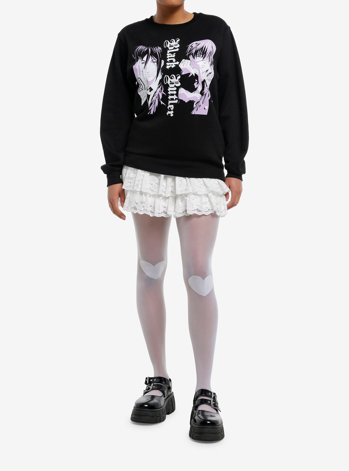 Black Butler Duo Black & White Girls Sweatshirt, , hi-res