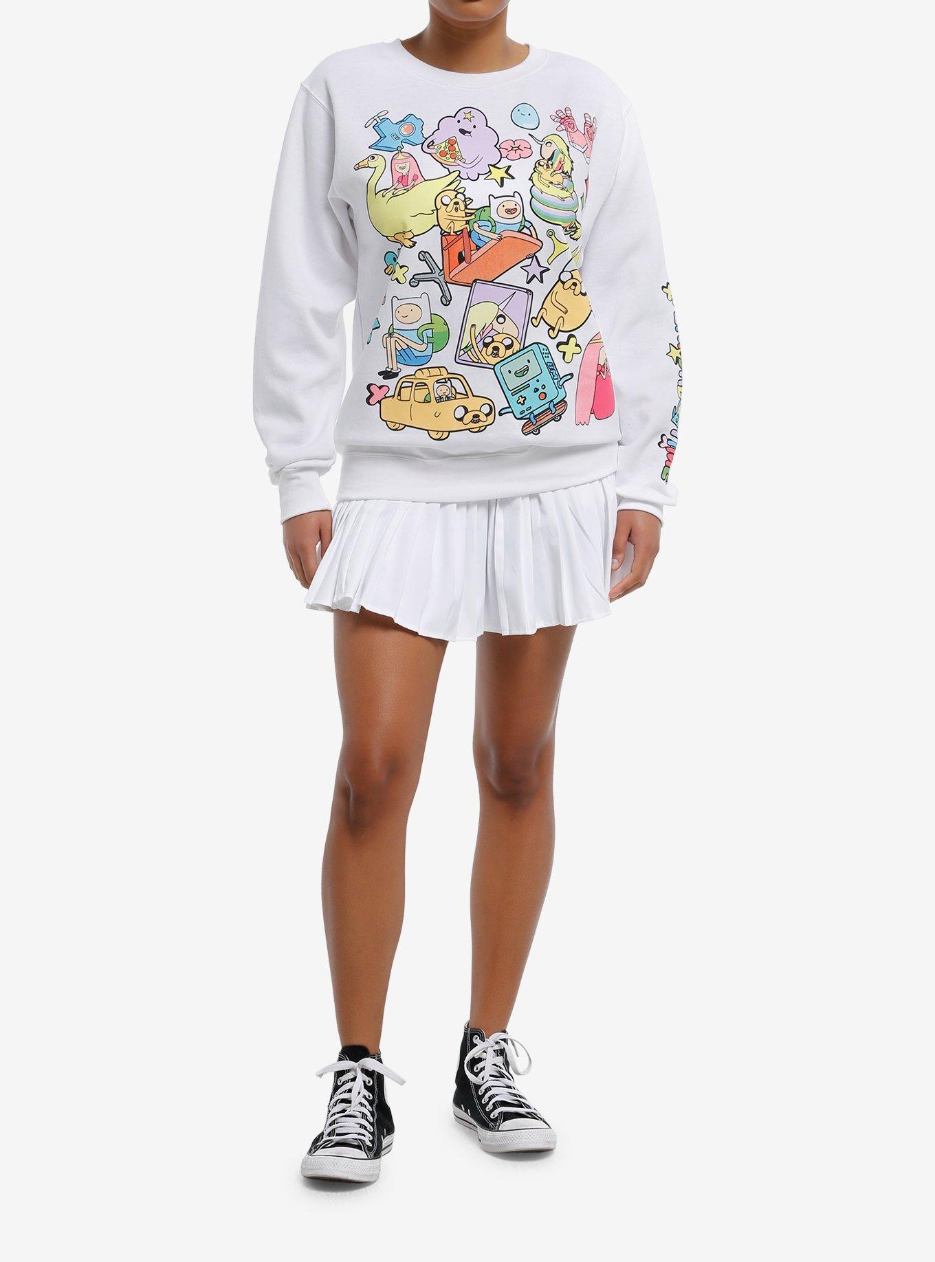 Adventure Time Group Collage Girls Sweatshirt, , hi-res