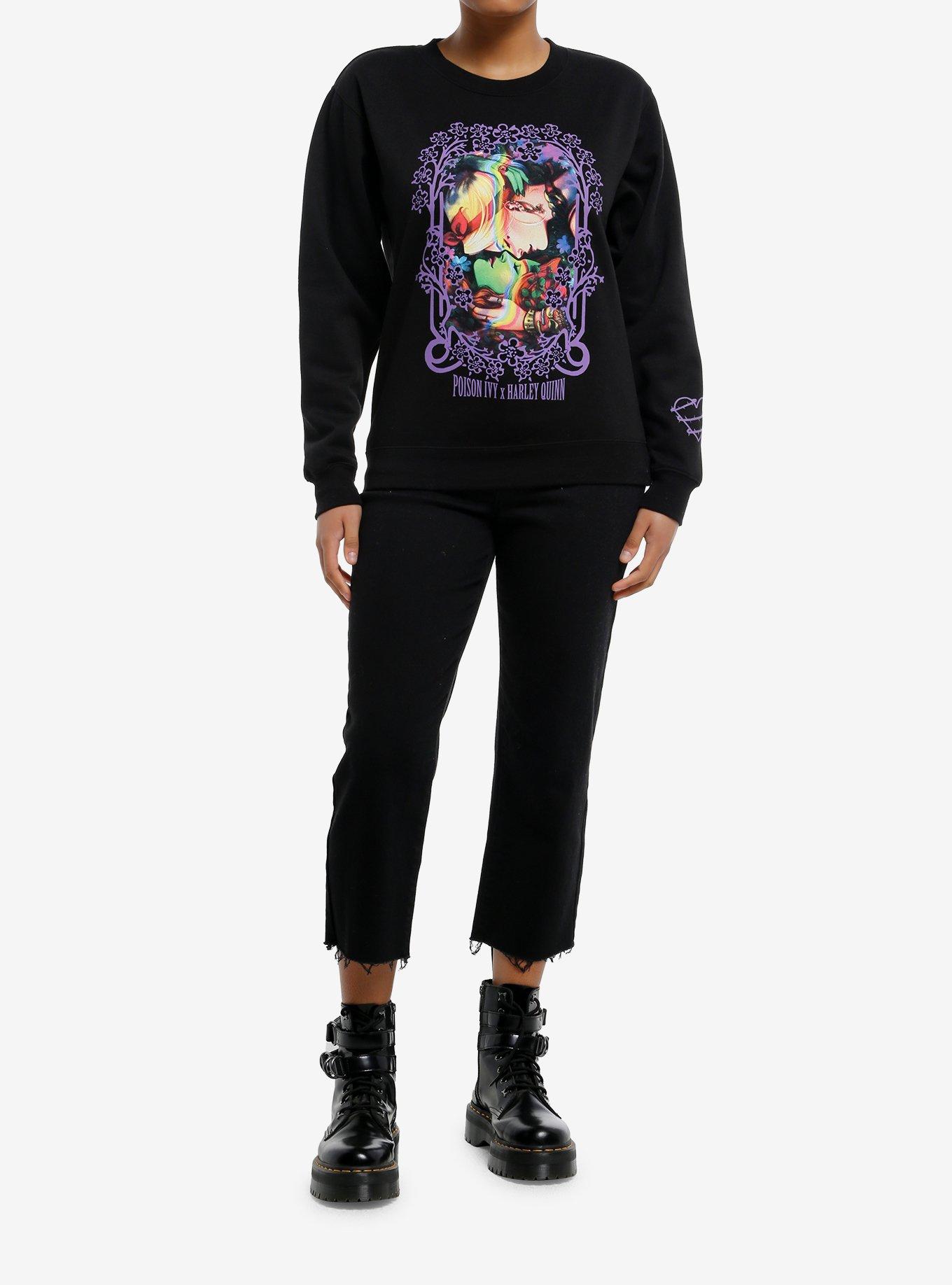 DC Comics Harley Quinn & Poison Ivy Portrait Girls Crewneck Sweater, , hi-res