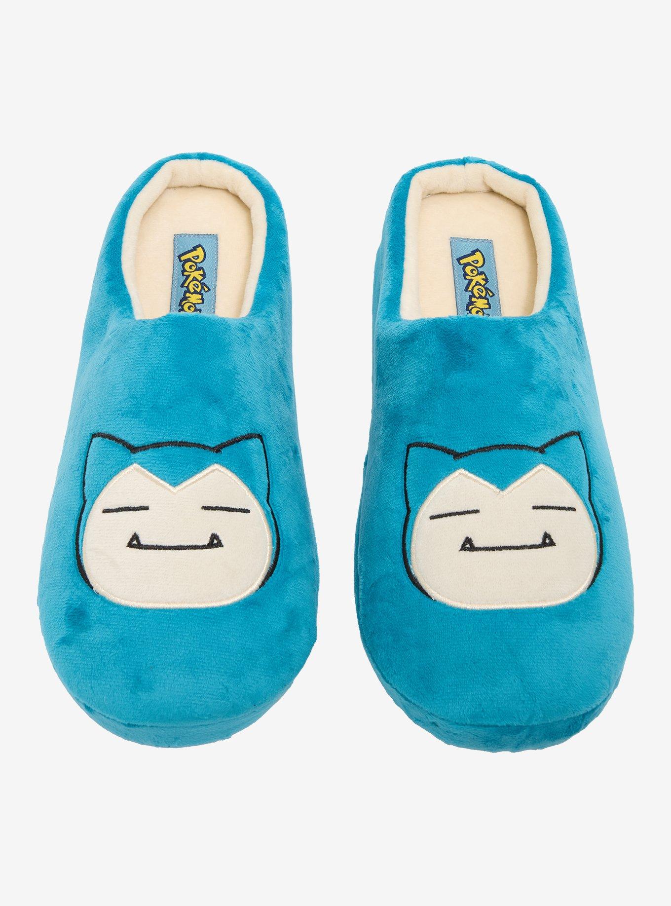 Pokémon Snorlax Embroidered Men's Slippers - BoxLunch Exclusive, , hi-res