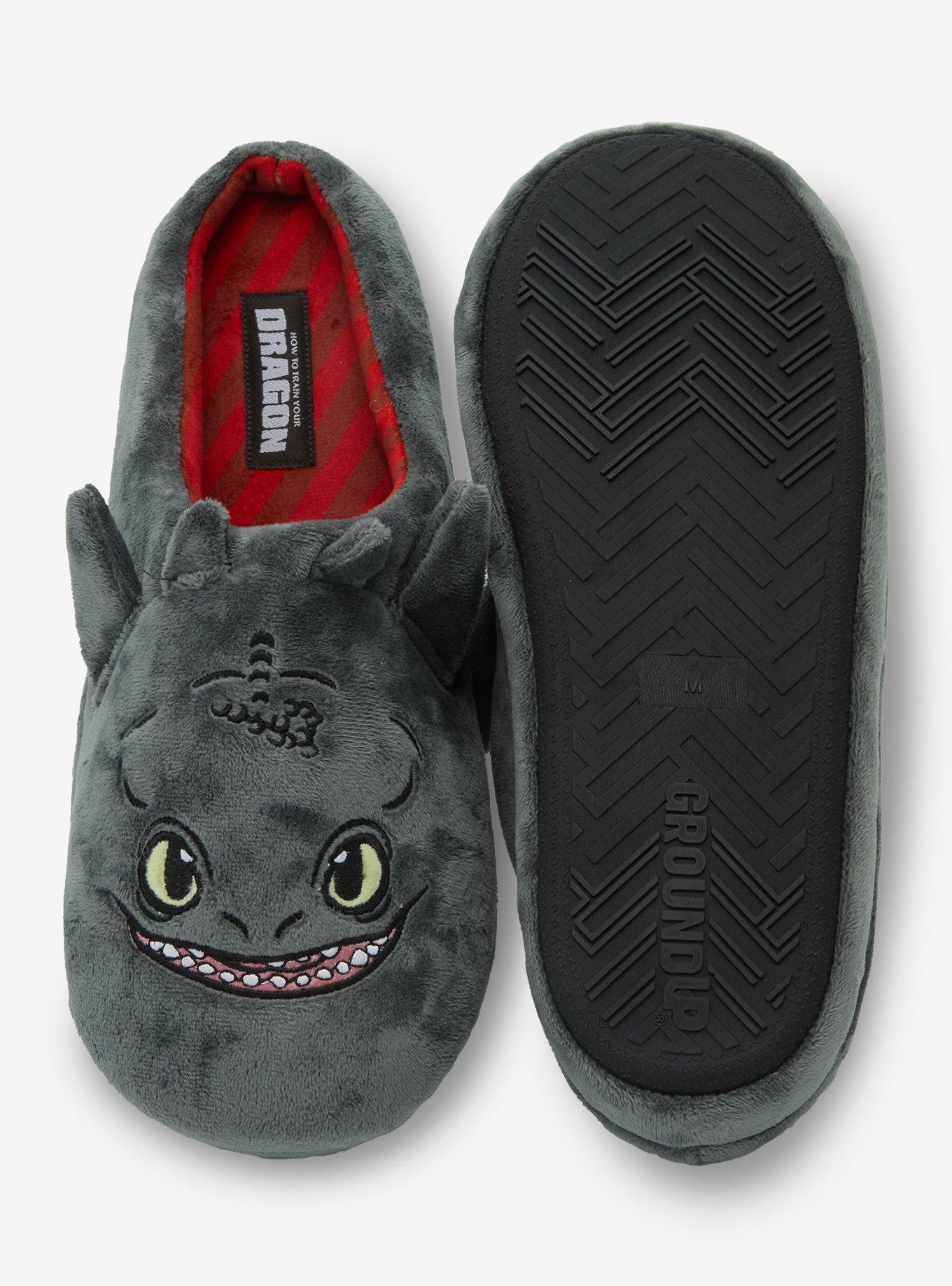 DreamWorks How to Train Your Dragon Toothless Figural Slippers — BoxLunch Exclusive, , hi-res