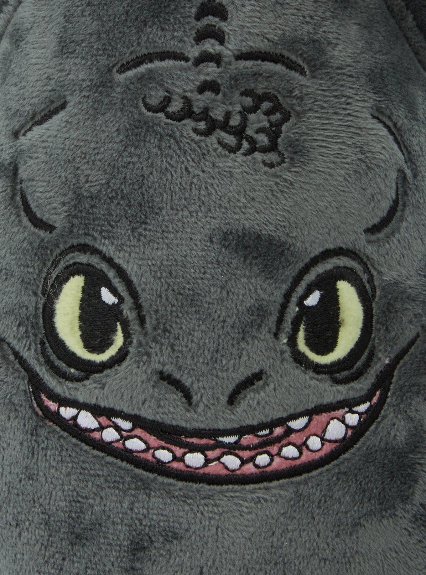 DreamWorks How to Train Your Dragon Toothless Figural Slippers — BoxLunch Exclusive, BLACK, alternate