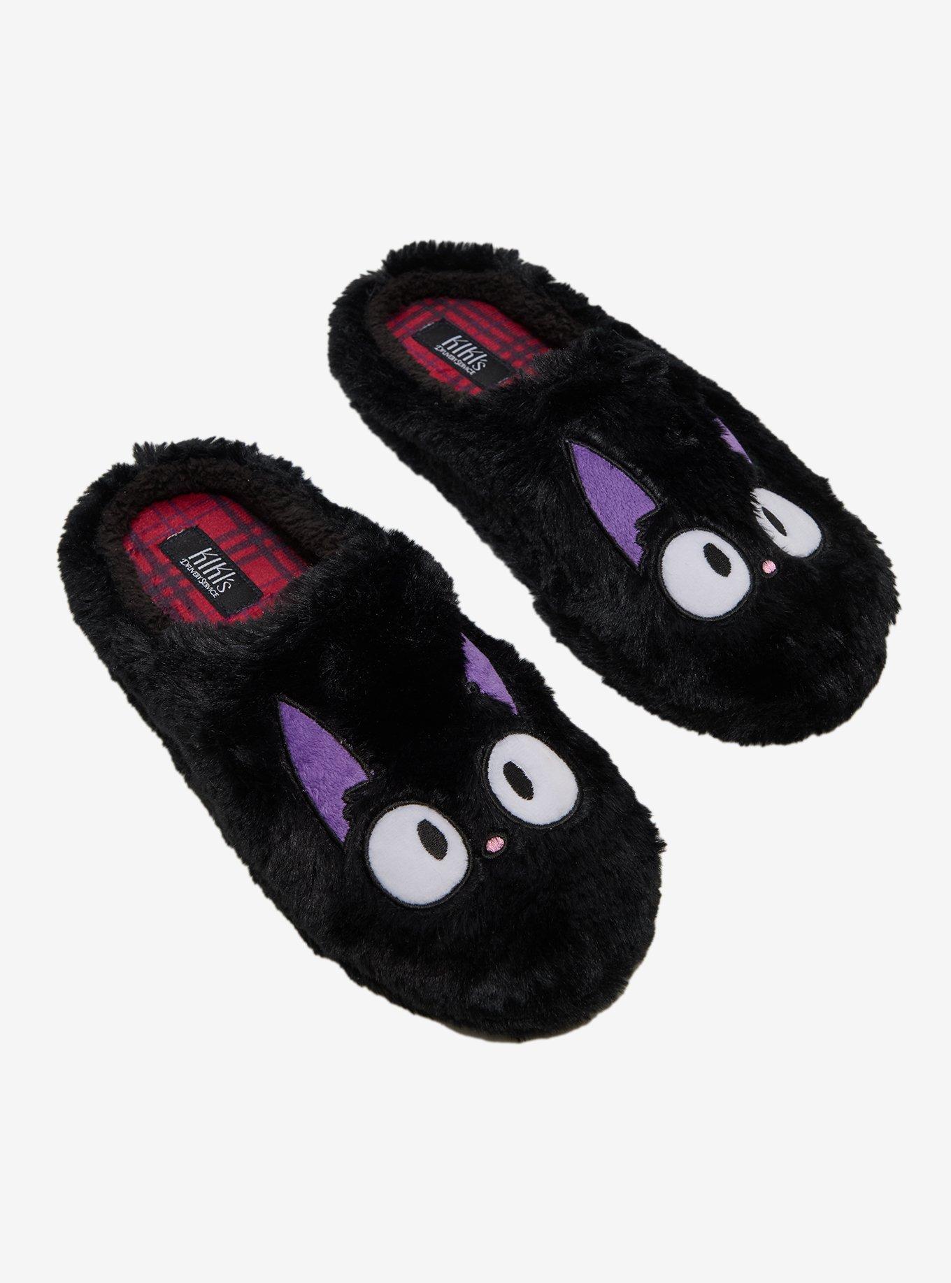 Studio Ghibli&reg; Kiki's Delivery Service Jiji Slippers &mdash; BoxLunch Exclusive, , hi-res