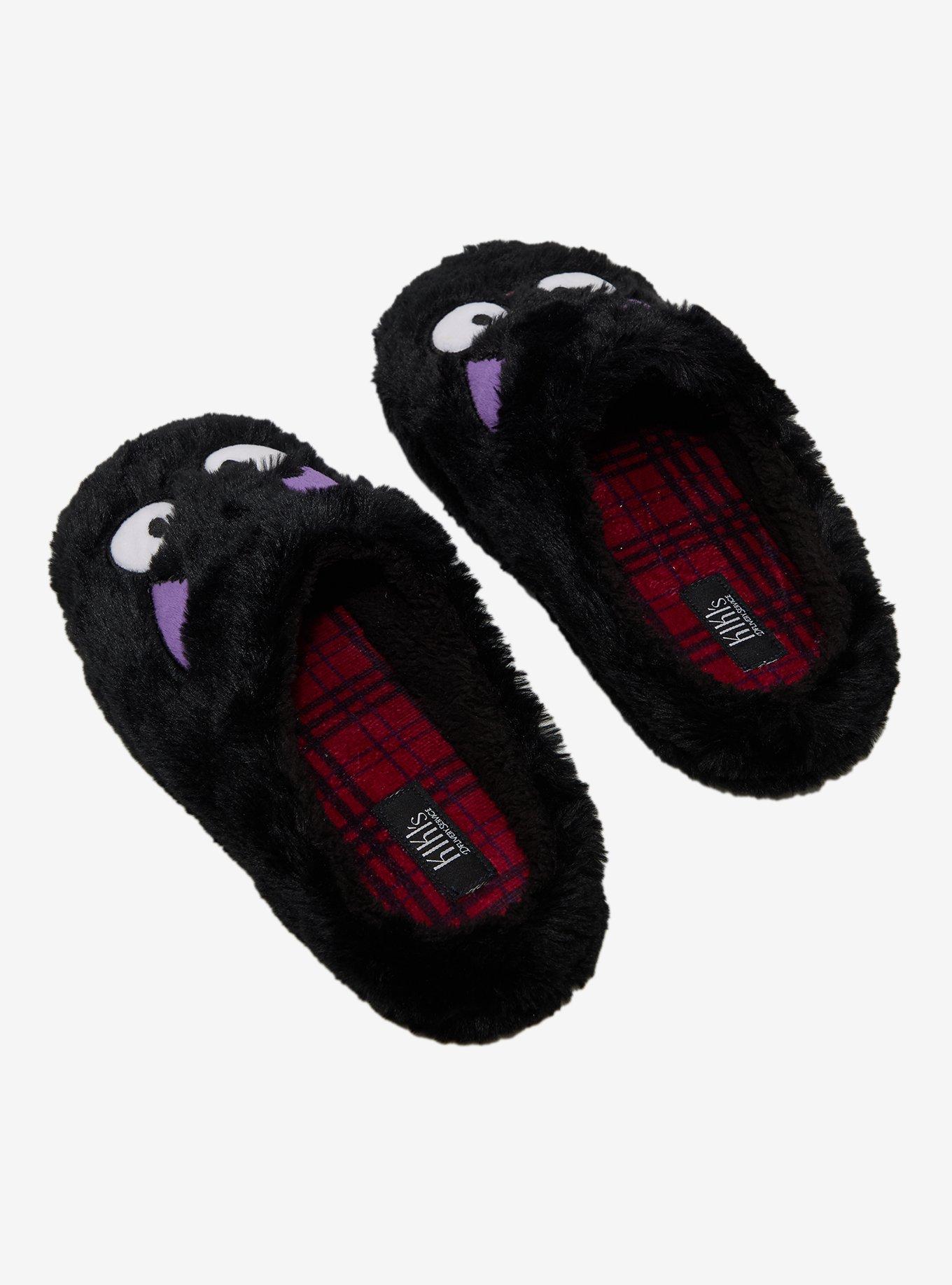 Studio Ghibli&reg; Kiki's Delivery Service Jiji Slippers &mdash; BoxLunch Exclusive, BLACK, alternate