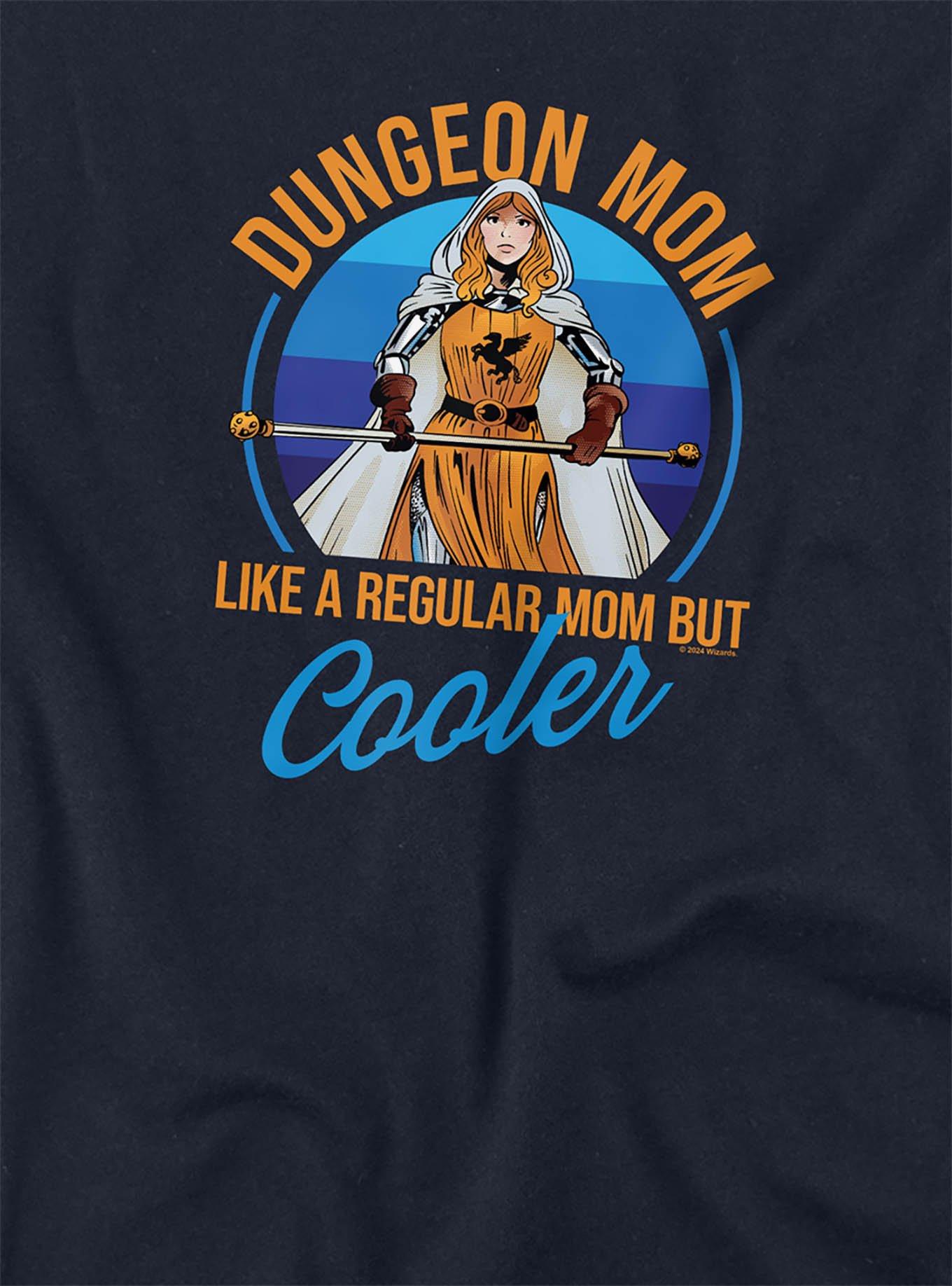 Dungeons & Dragons Dungeon Mom Girls Crop Top T-Shirt, NAVY, alternate
