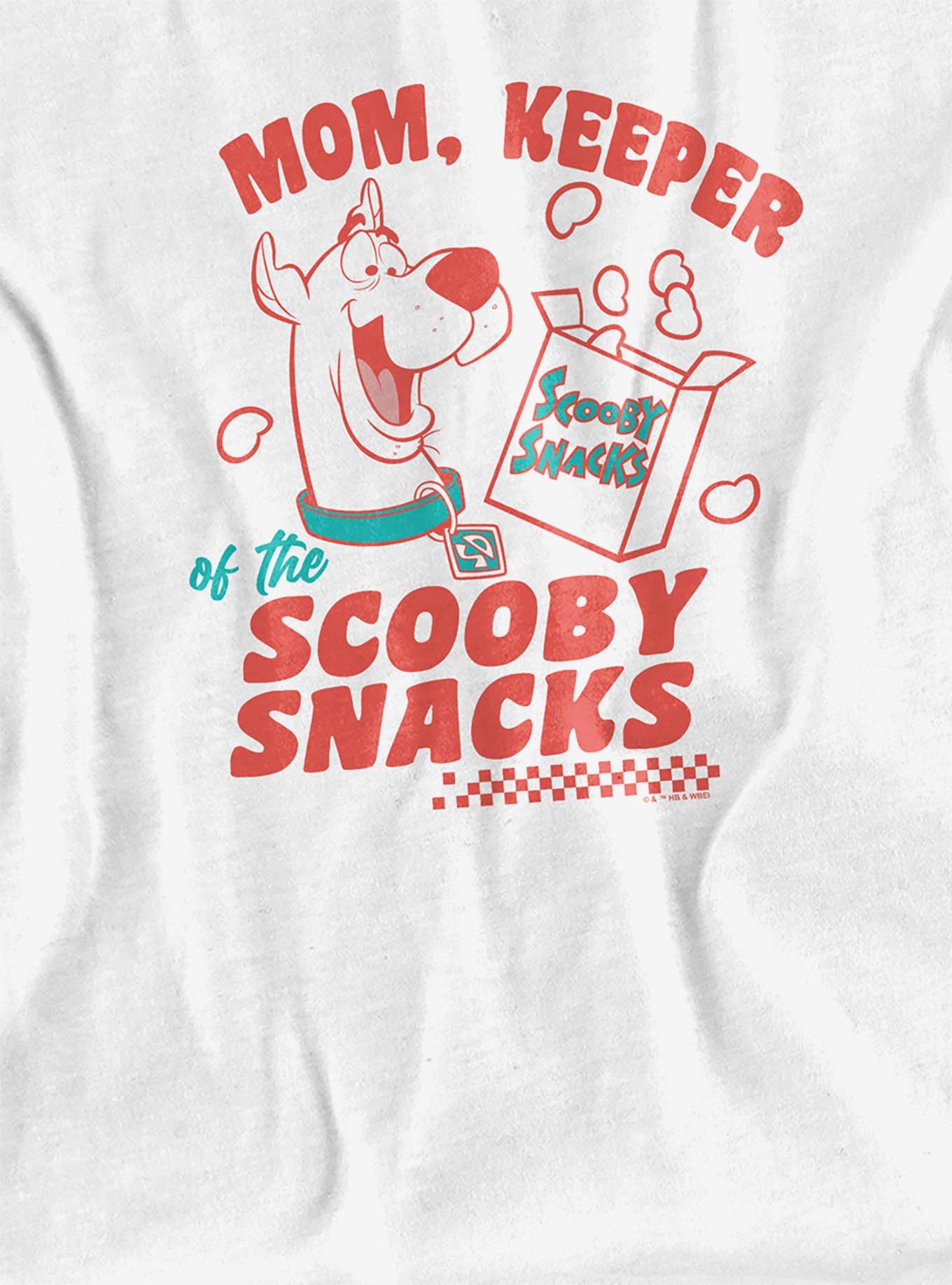 Scooby-Doo! Mom Keeper Scooby Snacks Girls Crop Top T-Shirt, BRIGHT WHITE, alternate