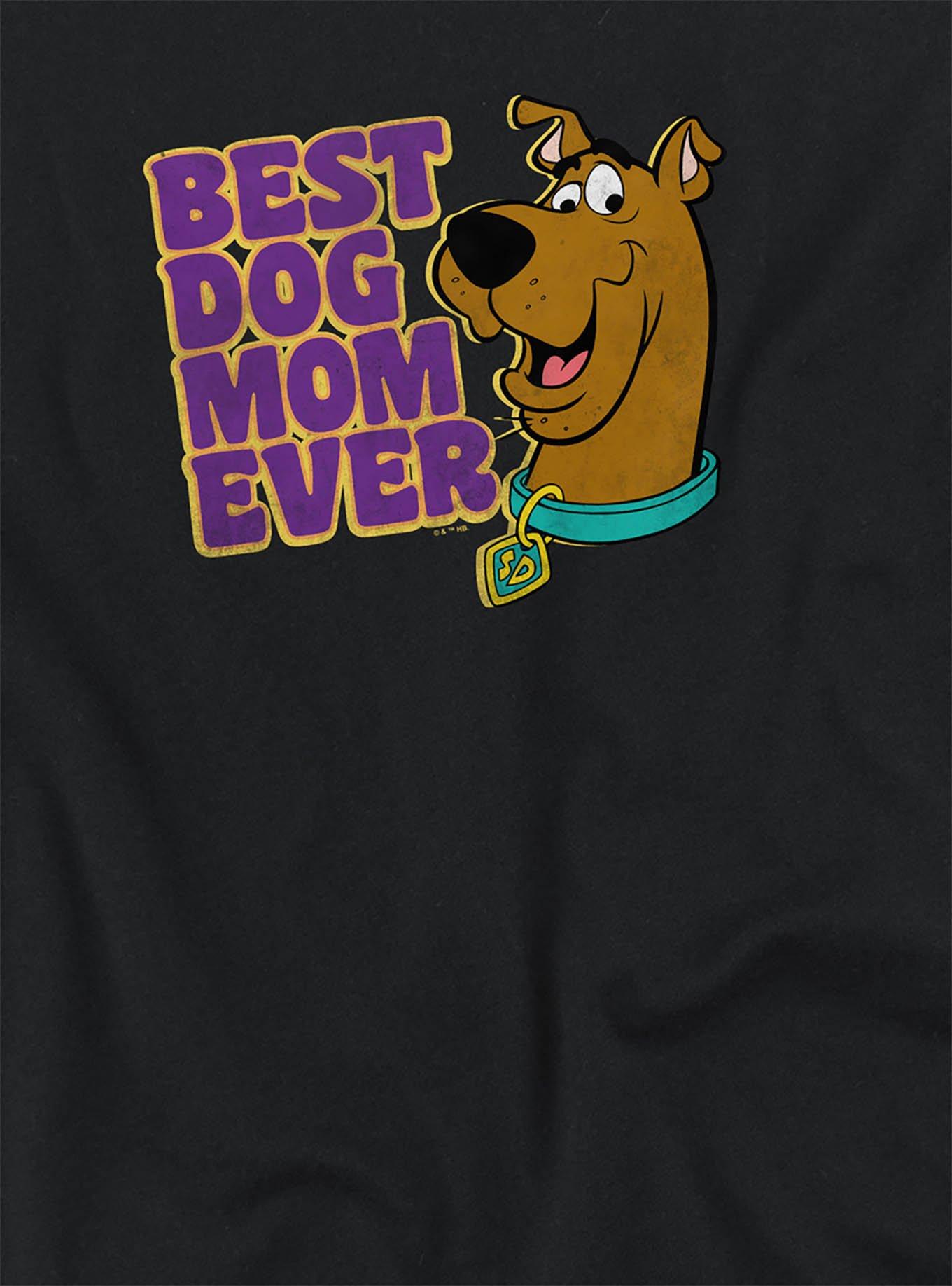 Scooby-Doo! Best Dog Mom Ever Women's Crop Top T-Shirt, BLACK, alternate