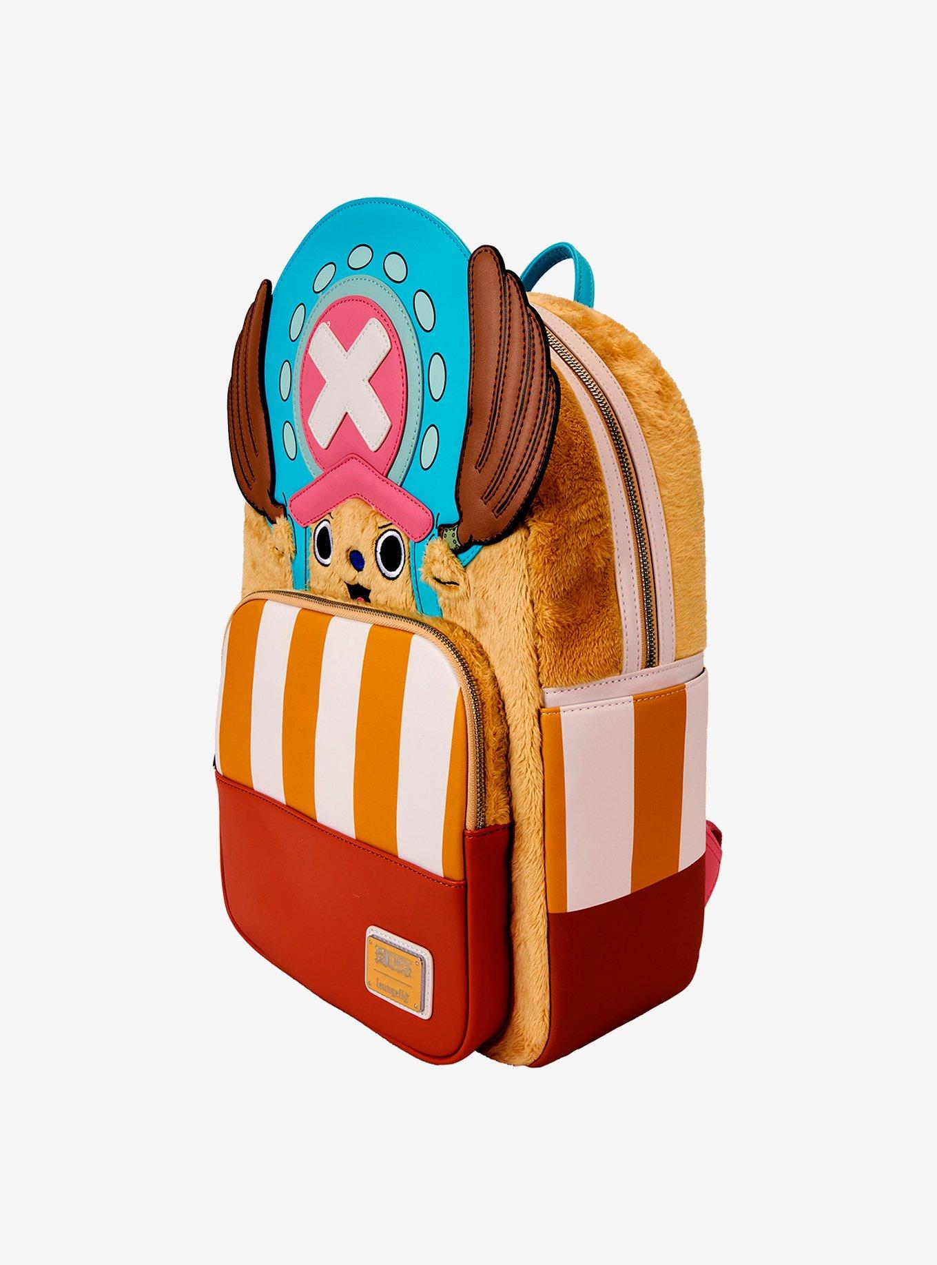Loungefly One Piece Chopper Fuzzy Backpack, , alternate