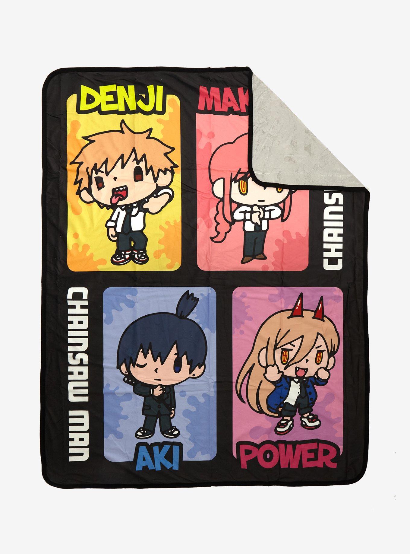 Chainsaw Man Chibi Group Throw Blanket, , alternate